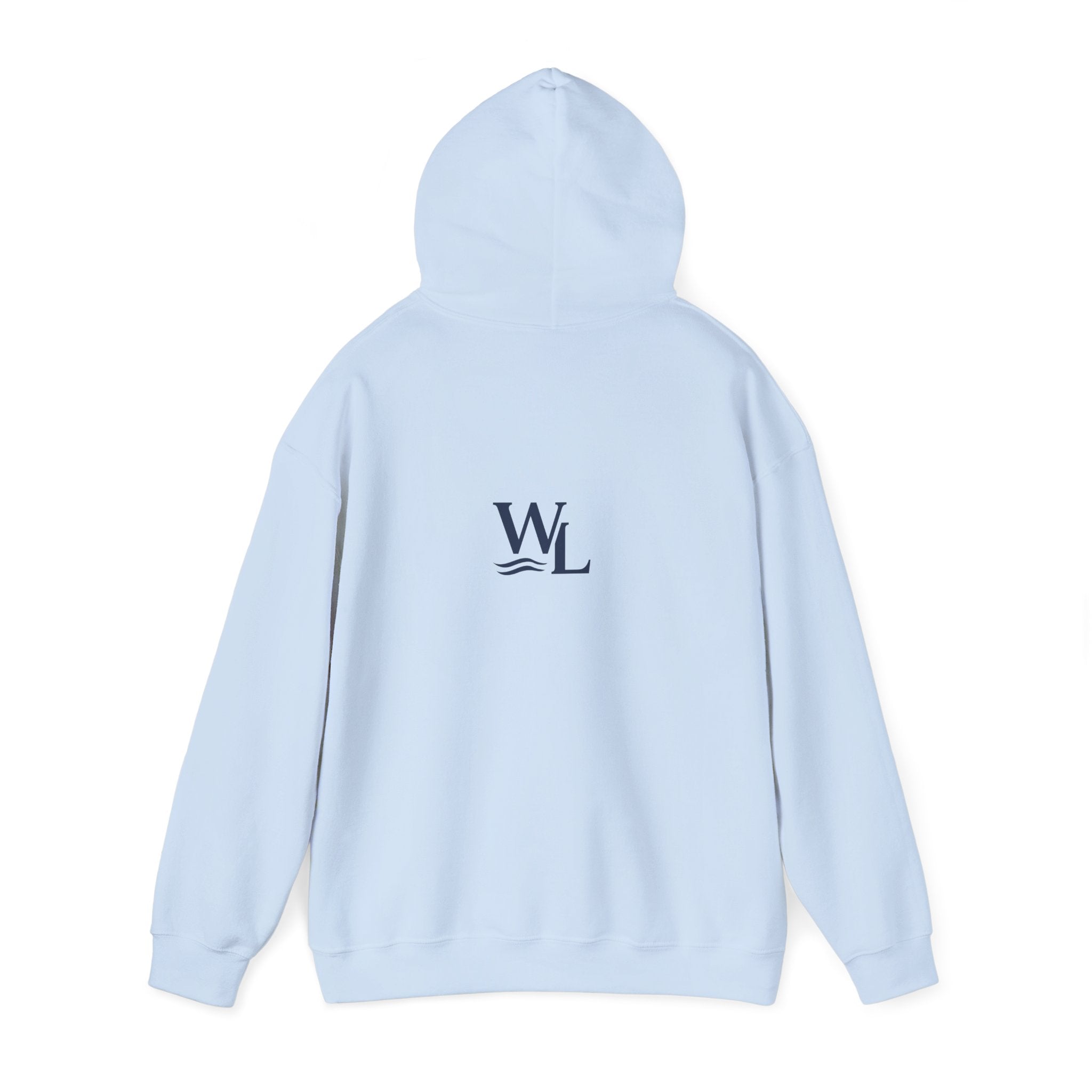 Wake and Lake Wordmark Hoodie worn on a boat dock at sunrise
Navy midweight lake hoodie with Wake and Lake chest graphic
Unisex lake life sweatshirt with wordmark logo
Wake and Lake branded hoodie for boating and outdoor wear
