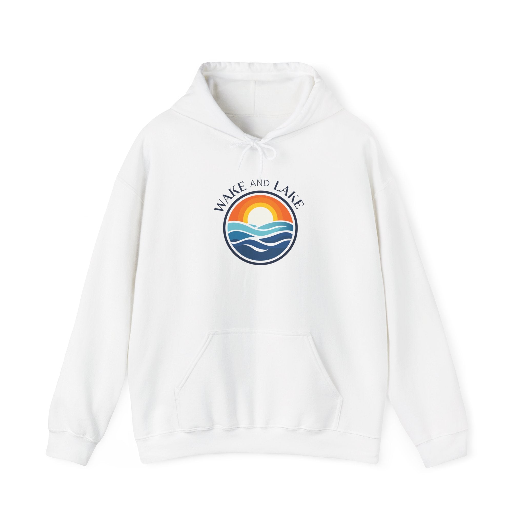 Wake and Lake Life Circle Crest Hoodie worn by a lakeside fire
Midweight lake life sweatshirt with circle crest graphic
Boating hoodie with Wake and Lake circle crest logo
Unisex lake life fleece hoodie with signature crest design
