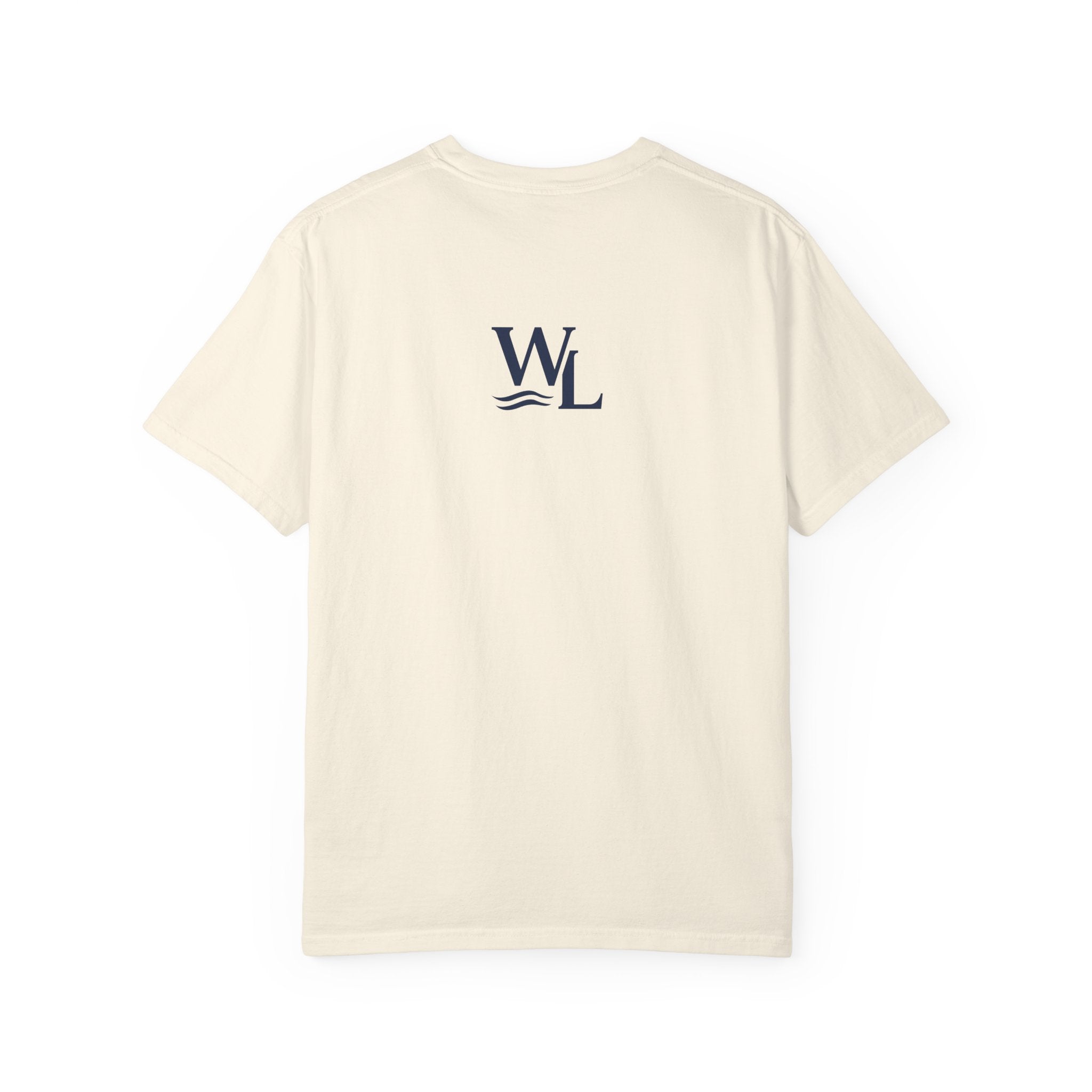 Wake and Lake Wordmark Tee worn at lakeside bonfire
Soft unisex cotton lake life t-shirt with chest wordmark
Wake and Lake branded everyday tee for boating weekends
Lake apparel t-shirt with clean Wake and Lake graphic

