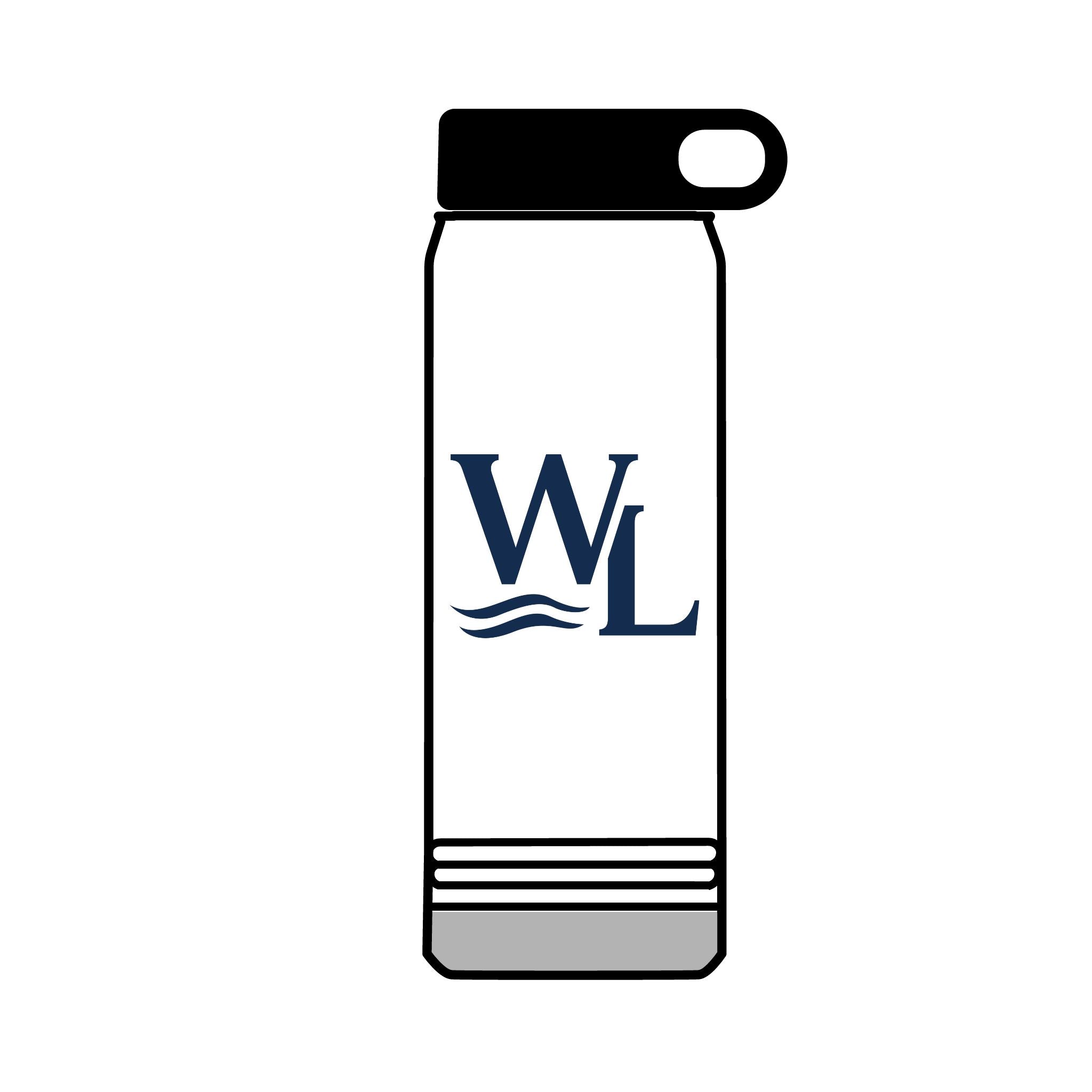 Wake and Lake Michigan Coordinate Badge White Water Bottle on a boat rail
Clean white insulated Michigan water bottle for lake days
Michigan coordinate badge drinkware for outdoor and boating use
White lake water bottle with Michigan Great Lakes graphic

