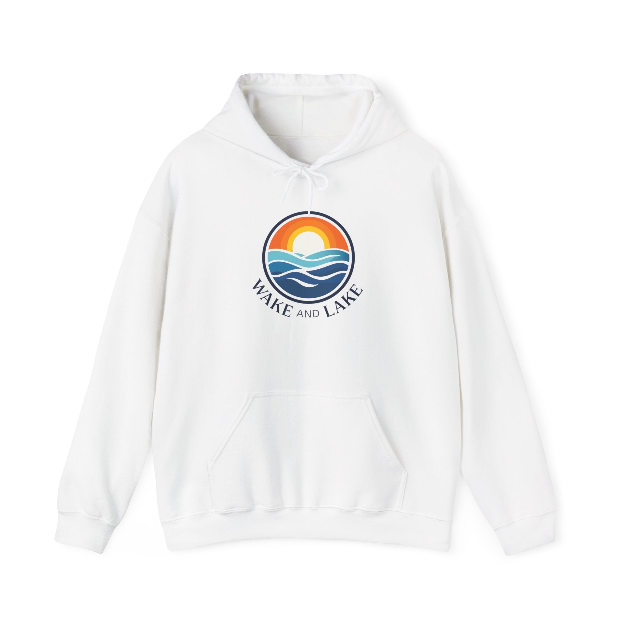 Wake and Lake Life Circle Crest Hoodie worn by a lakeside fire
Midweight lake life sweatshirt with circle crest graphic
Boating hoodie with Wake and Lake circle crest logo
Unisex lake life fleece hoodie with signature crest design
