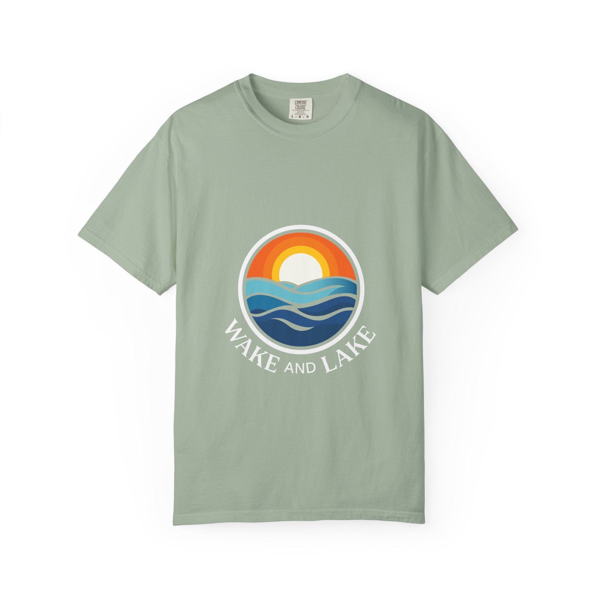 Wake and Lake Life Circle Crest Tee