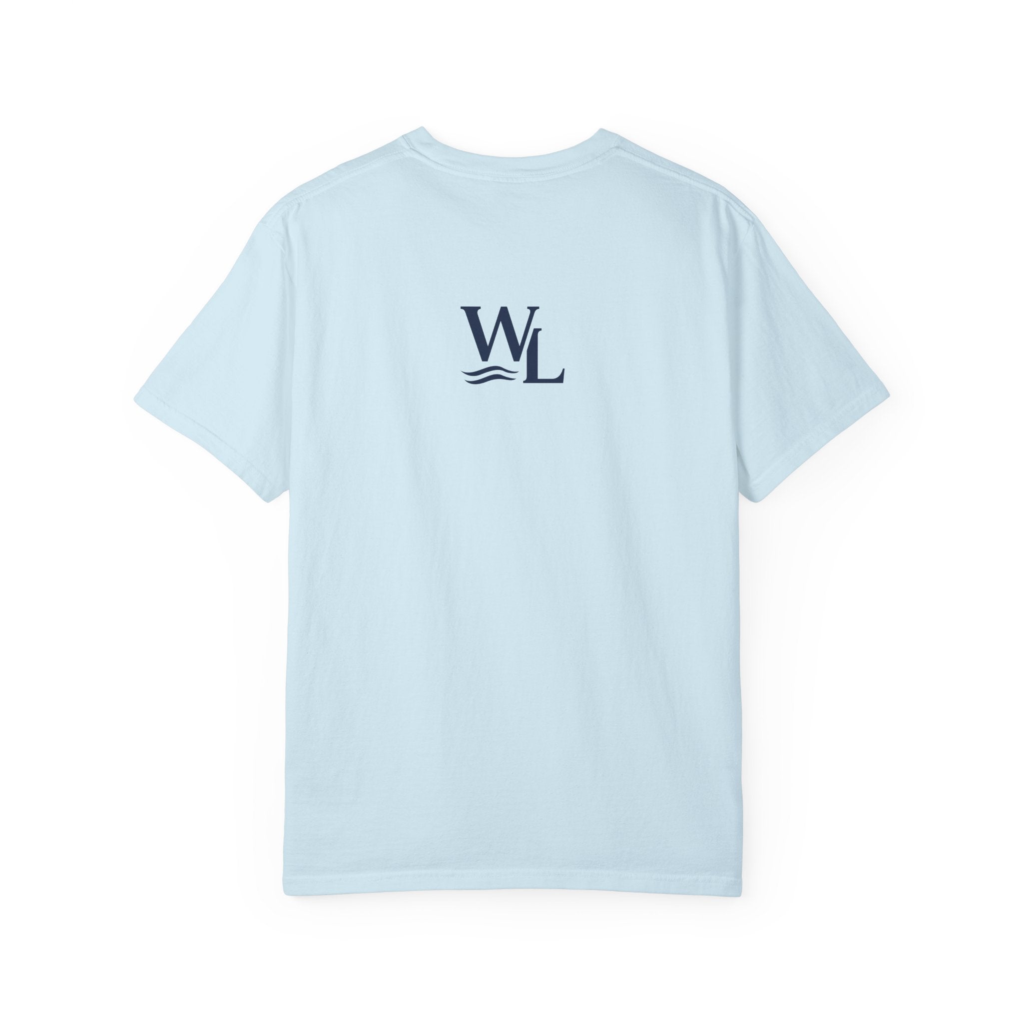 Wake and Lake Wordmark Tee worn at lakeside bonfire
Soft unisex cotton lake life t-shirt with chest wordmark
Wake and Lake branded everyday tee for boating weekends
Lake apparel t-shirt with clean Wake and Lake graphic

