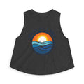 Wake and Lake Circle Crest Women's Crop Tee – Fitted