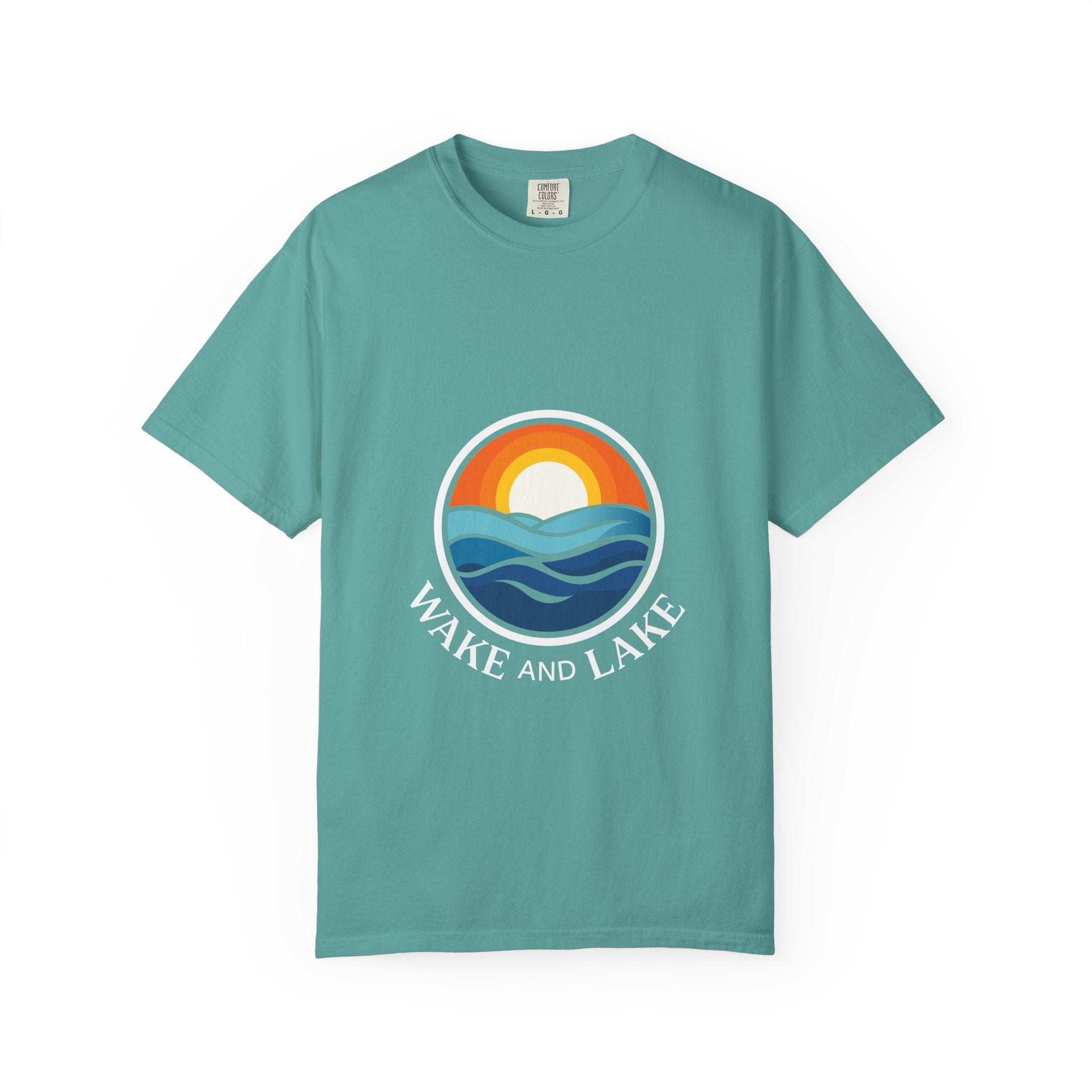 Wake and Lake Life Circle Crest Tee