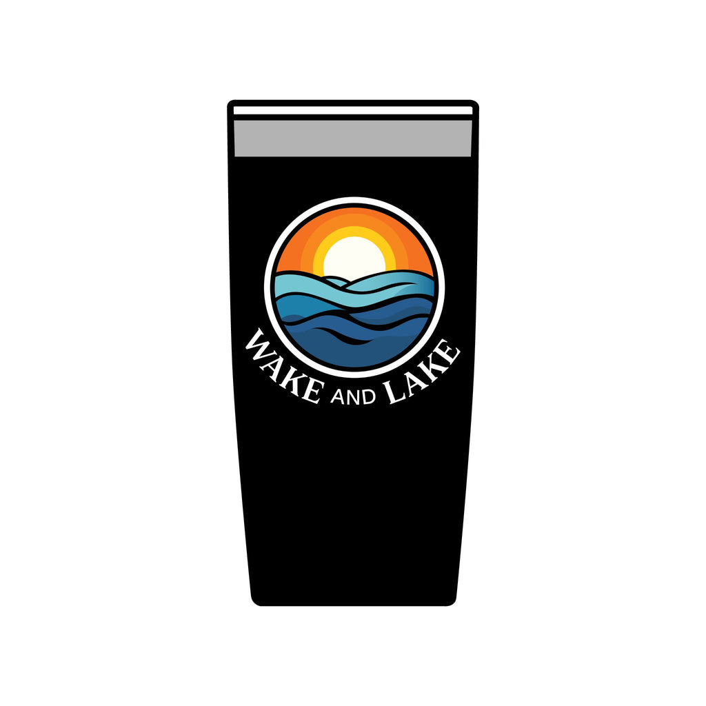 Wake and Lake Life Circle Crest Tumbler 20oz held on a dock railing
Insulated lake life tumbler with circle crest graphic on boat
20oz Wake and Lake drinkware for boating and outdoor days
Double-wall insulated tumbler with circle crest lake branding


