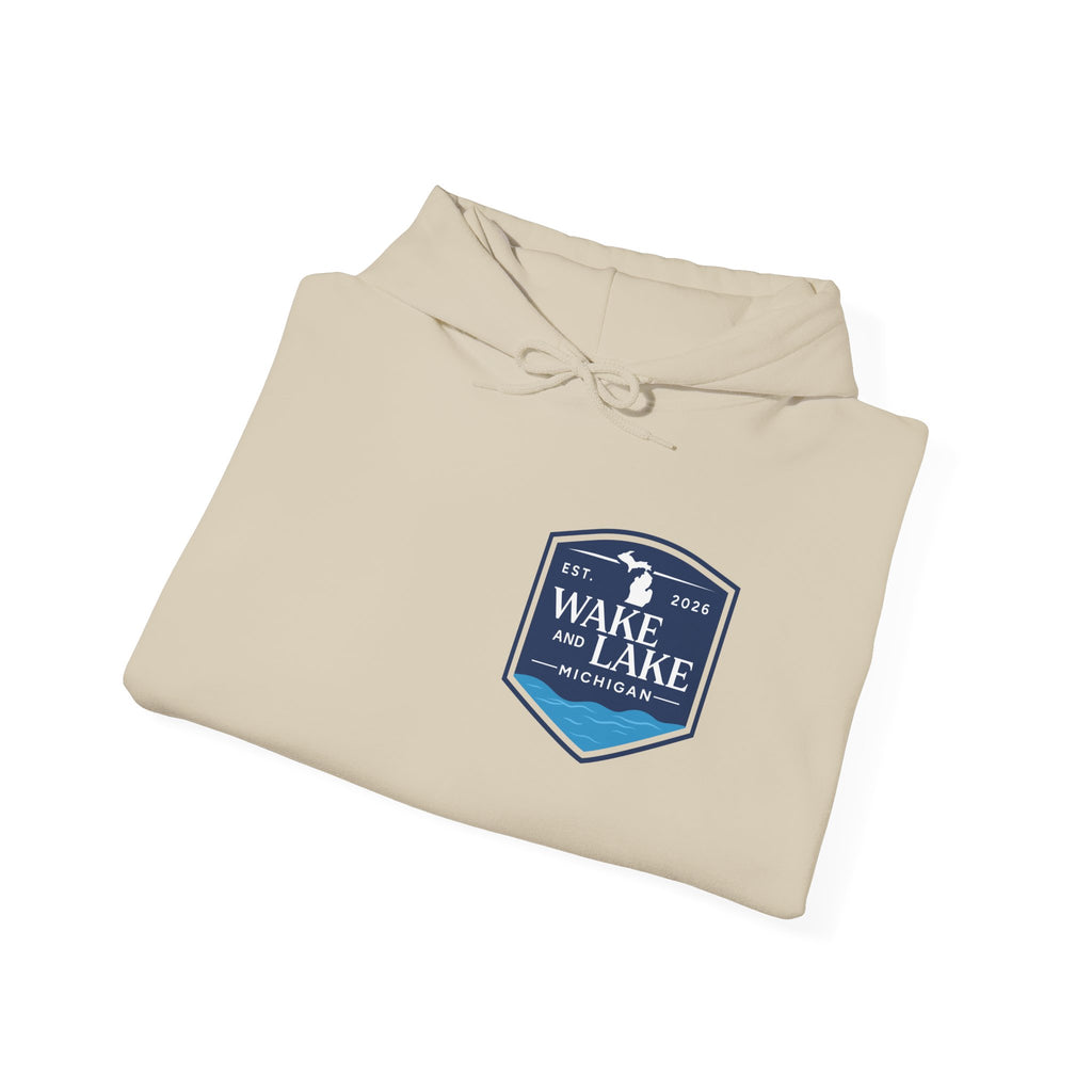 Wake and Lake Michigan Shield Hoodie