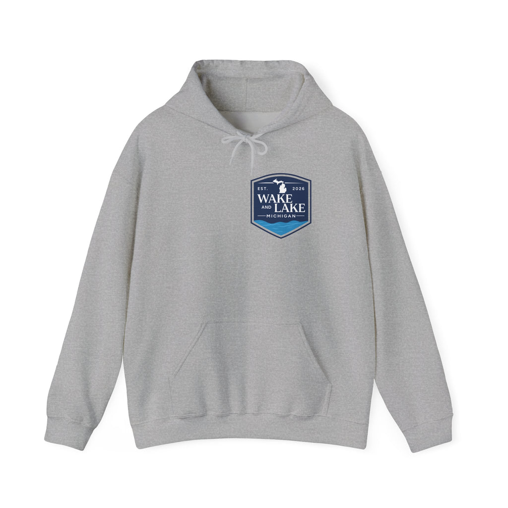 Wake and Lake Michigan Shield Hoodie