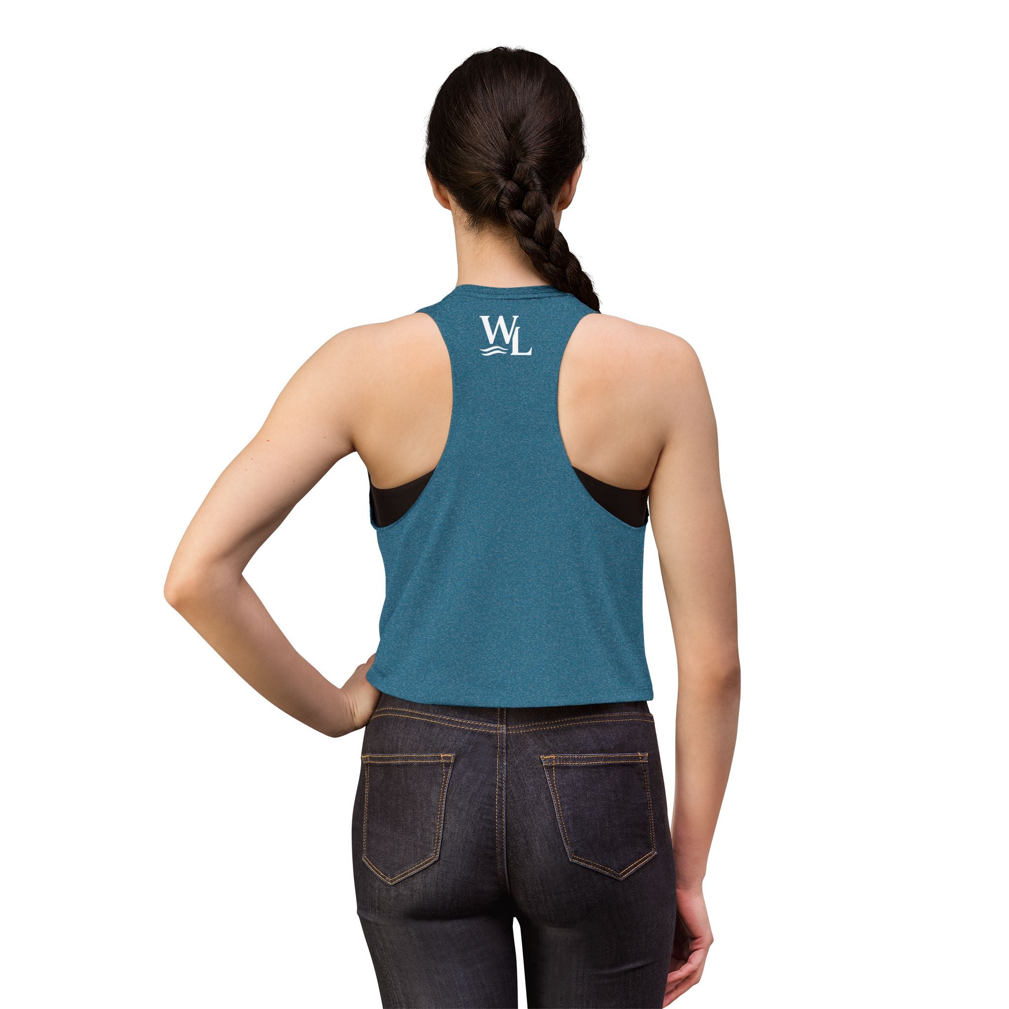 Wake and Lake Circle Crest Women's Crop Tee – Fitted