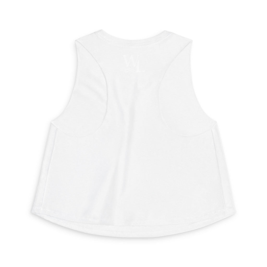Wake and Lake Circle Crest Women's Crop Tee – Fitted