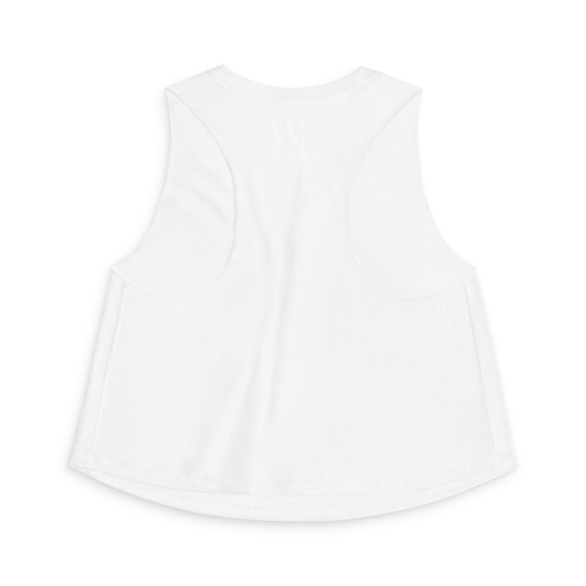Wake and Lake Circle Crest Women's Crop Tee – Fitted
