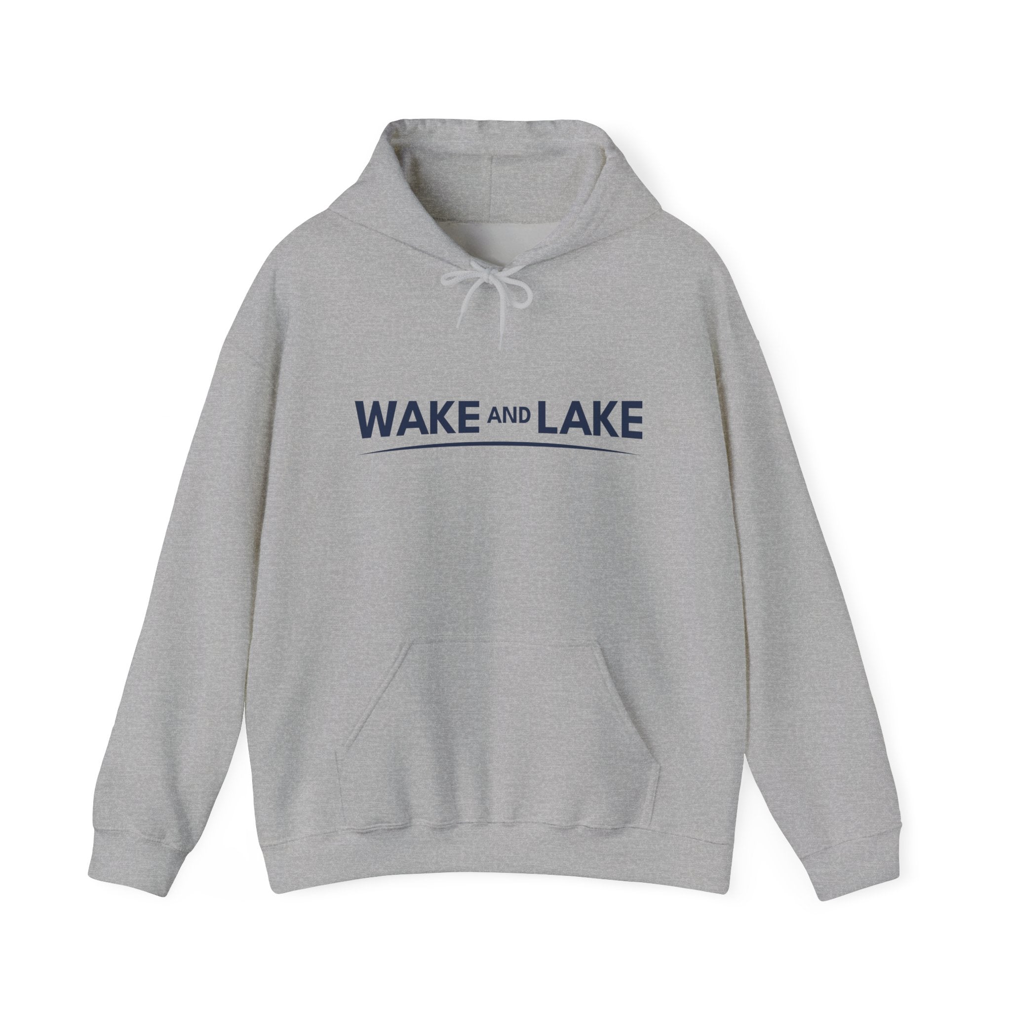Wake and Lake Wordmark Hoodie worn on a boat dock at sunrise
Navy midweight lake hoodie with Wake and Lake chest graphic
Unisex lake life sweatshirt with wordmark logo
Wake and Lake branded hoodie for boating and outdoor wear
