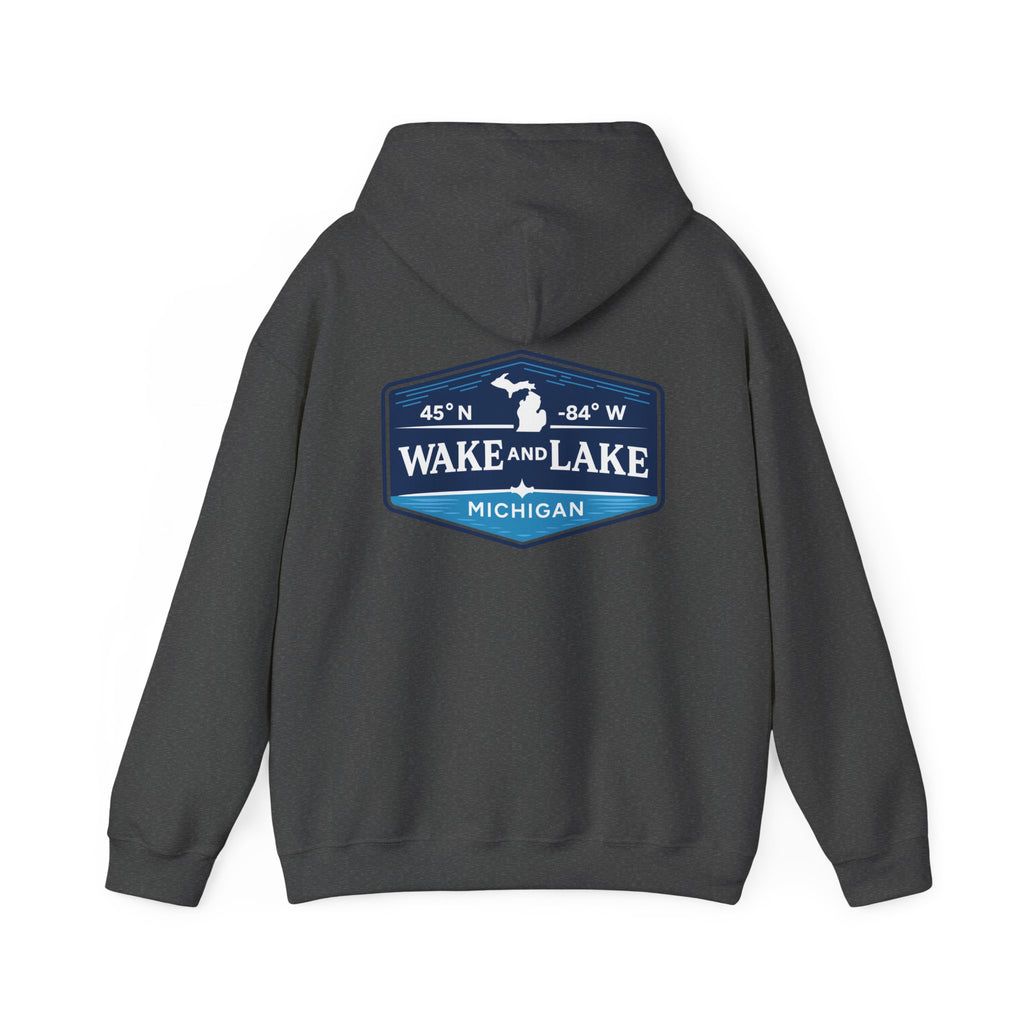 Wake and Lake Michigan Shield Hoodie
