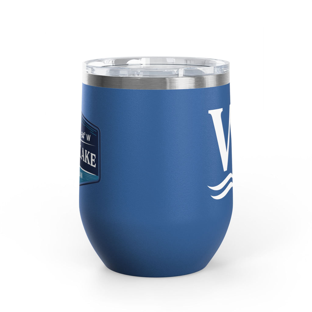 Wake and Lake Michigan Coordinate Badge Wine Tumbler on a sunset dock
Slim 12oz insulated wine tumbler with Michigan coordinate badge
Lake life wine glass tumbler with Michigan Great Lakes branding
Elegant Michigan coordinate badge drinkware gift for lake evenings
