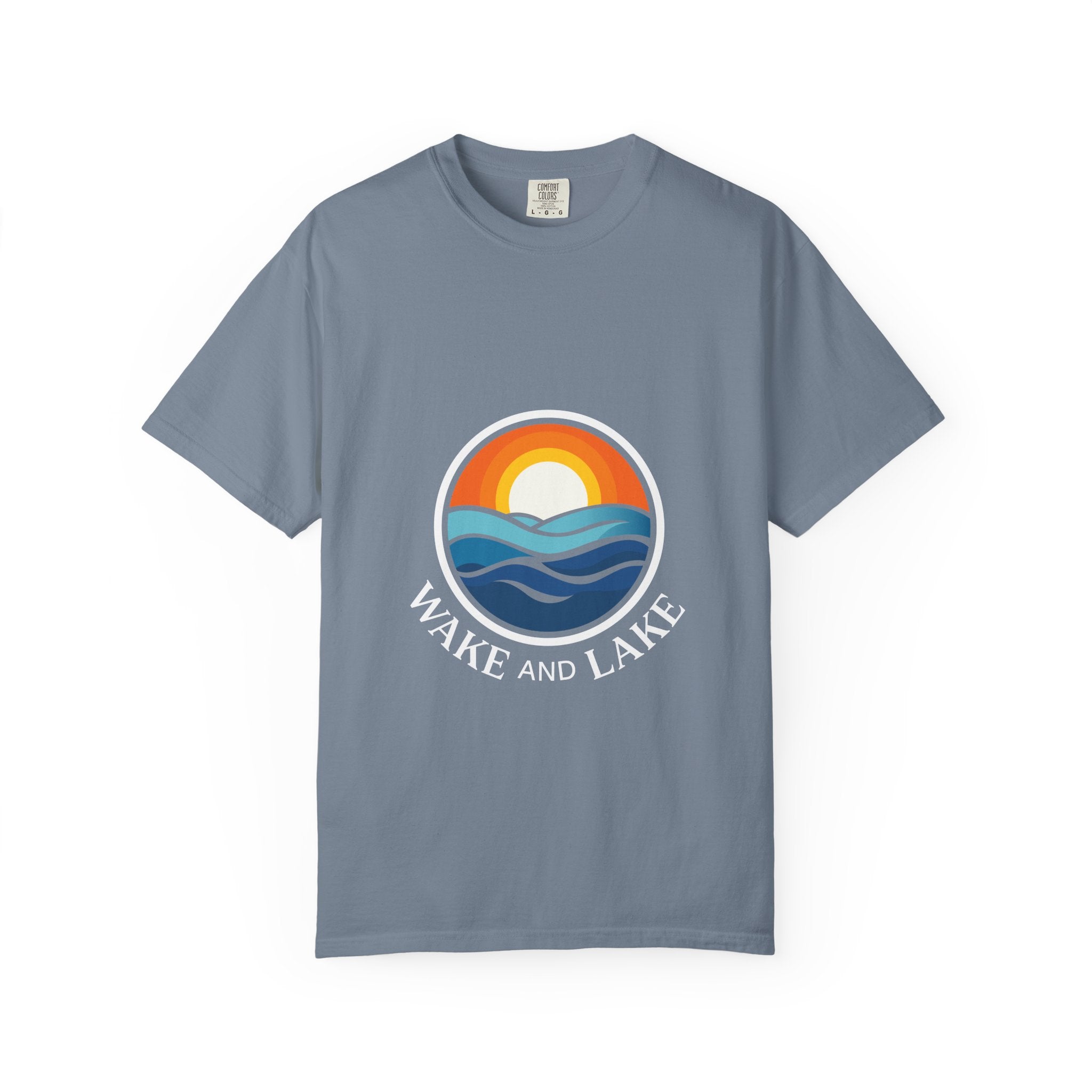 Wake and Lake Life Circle Crest Tee