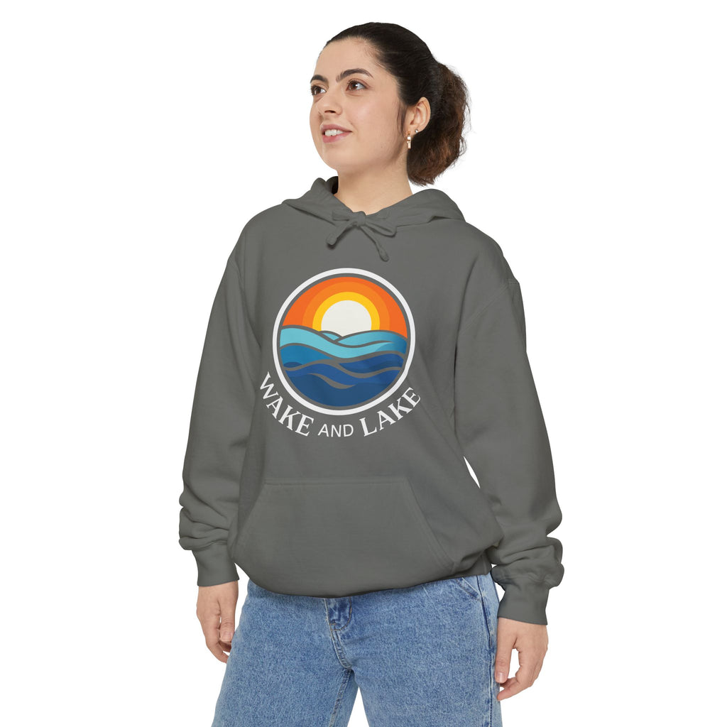 Wake and Lake Life Circle Crest Hoodie