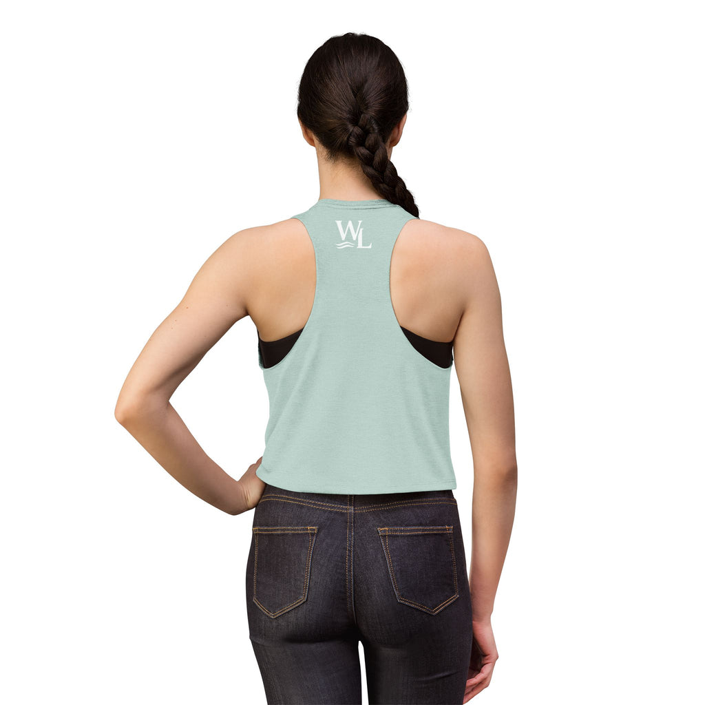 Wake and Lake Circle Crest Women's Crop Tee – Fitted