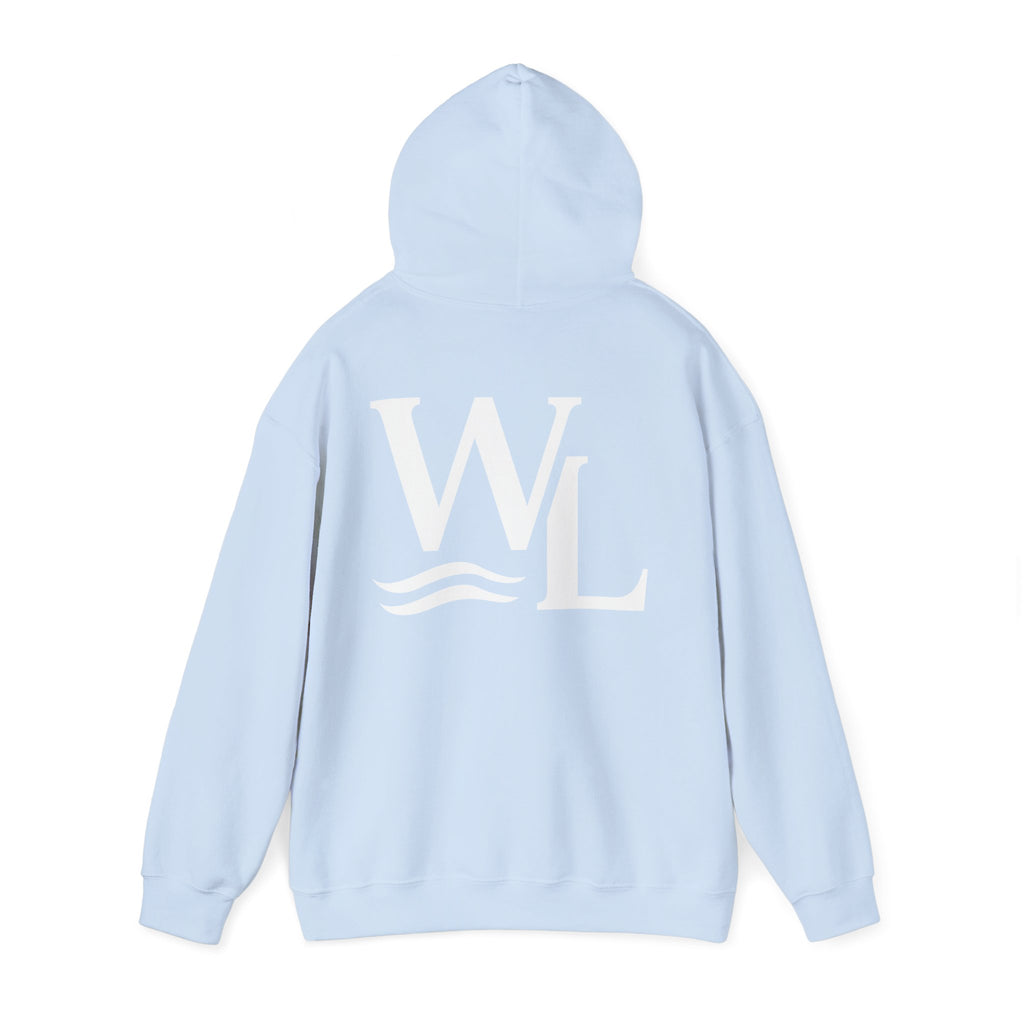 Wake and Lake Life Circle Crest Hoodie Light worn on a summer boat morning
Light-colored lake life sweatshirt with circle crest graphic
Natural white or sand lake hoodie for warm summer days
Soft light fleece with Wake and Lake circle crest design

