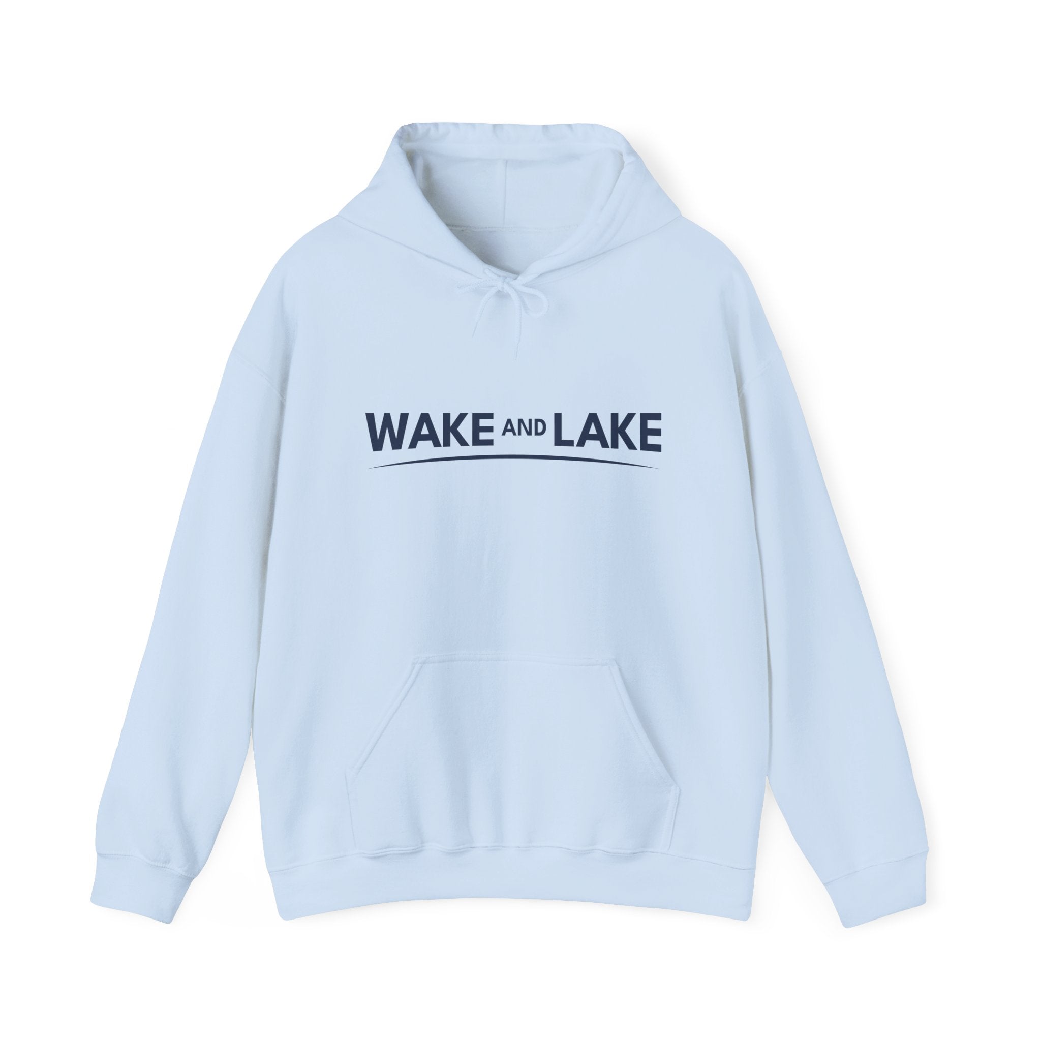 Wake and Lake Wordmark Hoodie worn on a boat dock at sunrise
Navy midweight lake hoodie with Wake and Lake chest graphic
Unisex lake life sweatshirt with wordmark logo
Wake and Lake branded hoodie for boating and outdoor wear
