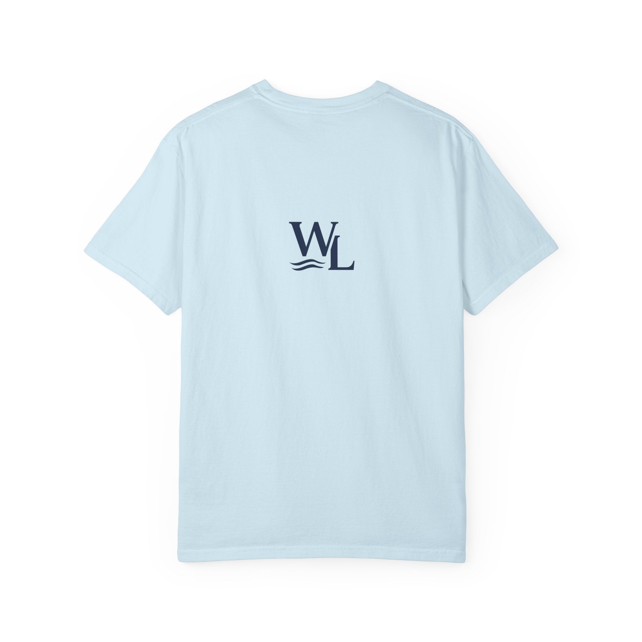 Wake and Lake Circle Crest Logo A tee worn lakeside
Soft cotton lake life t-shirt with circle crest logo A
Boating summer tee with Wake and Lake circle crest branding
Unisex circle crest graphic tee for lake weekends
