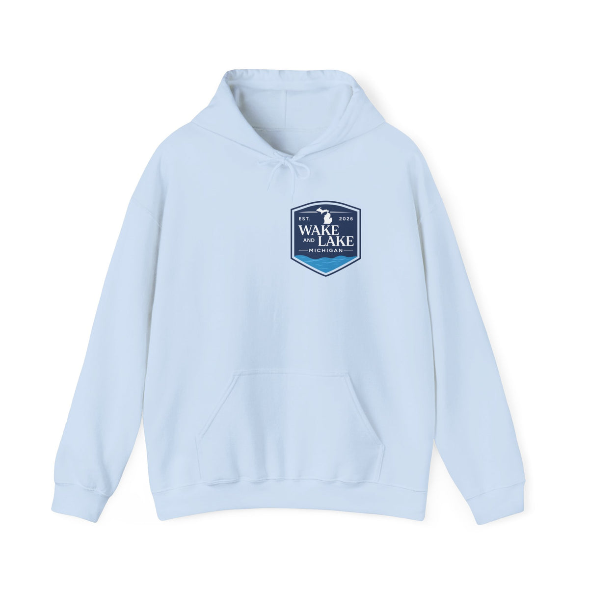 Wake and Lake Michigan Shield Hoodie