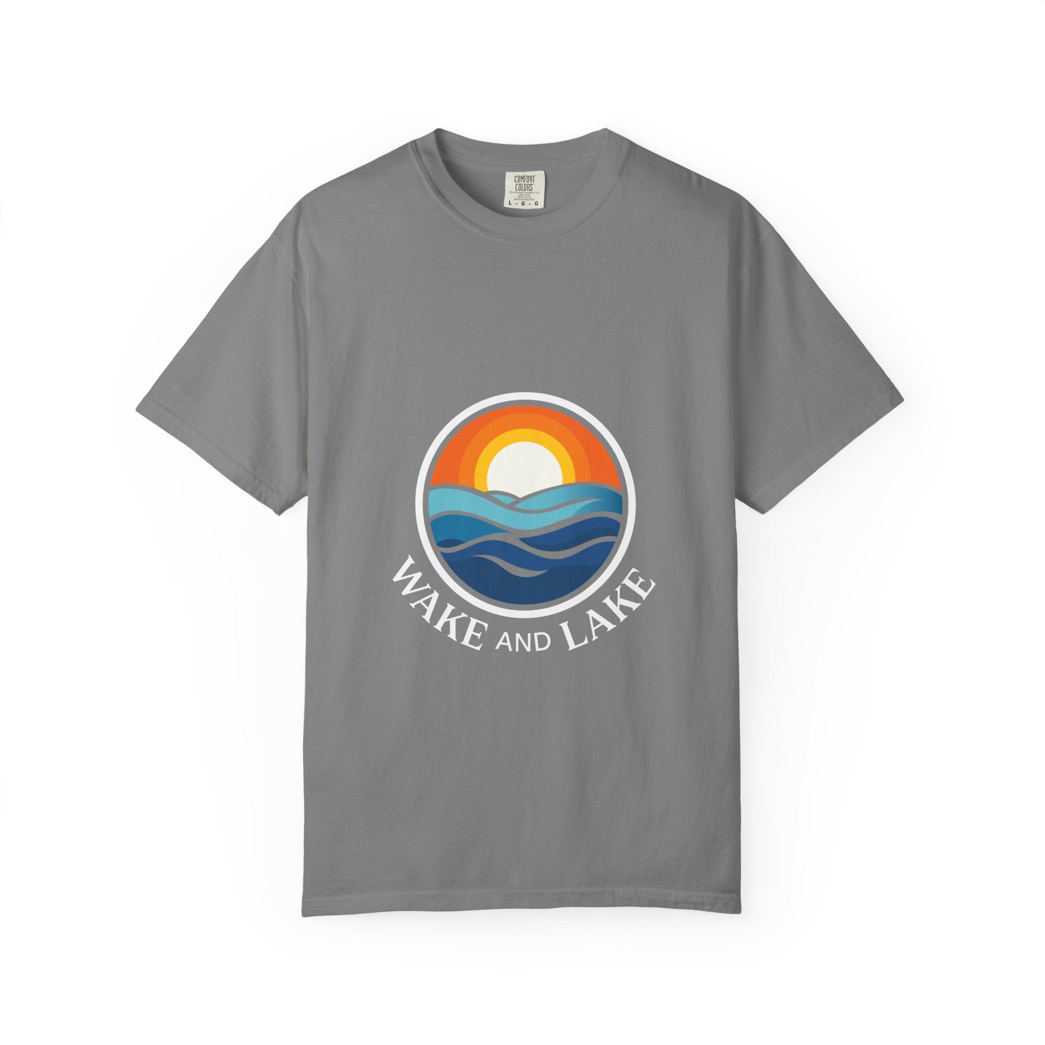 Wake and Lake Life Circle Crest Tee