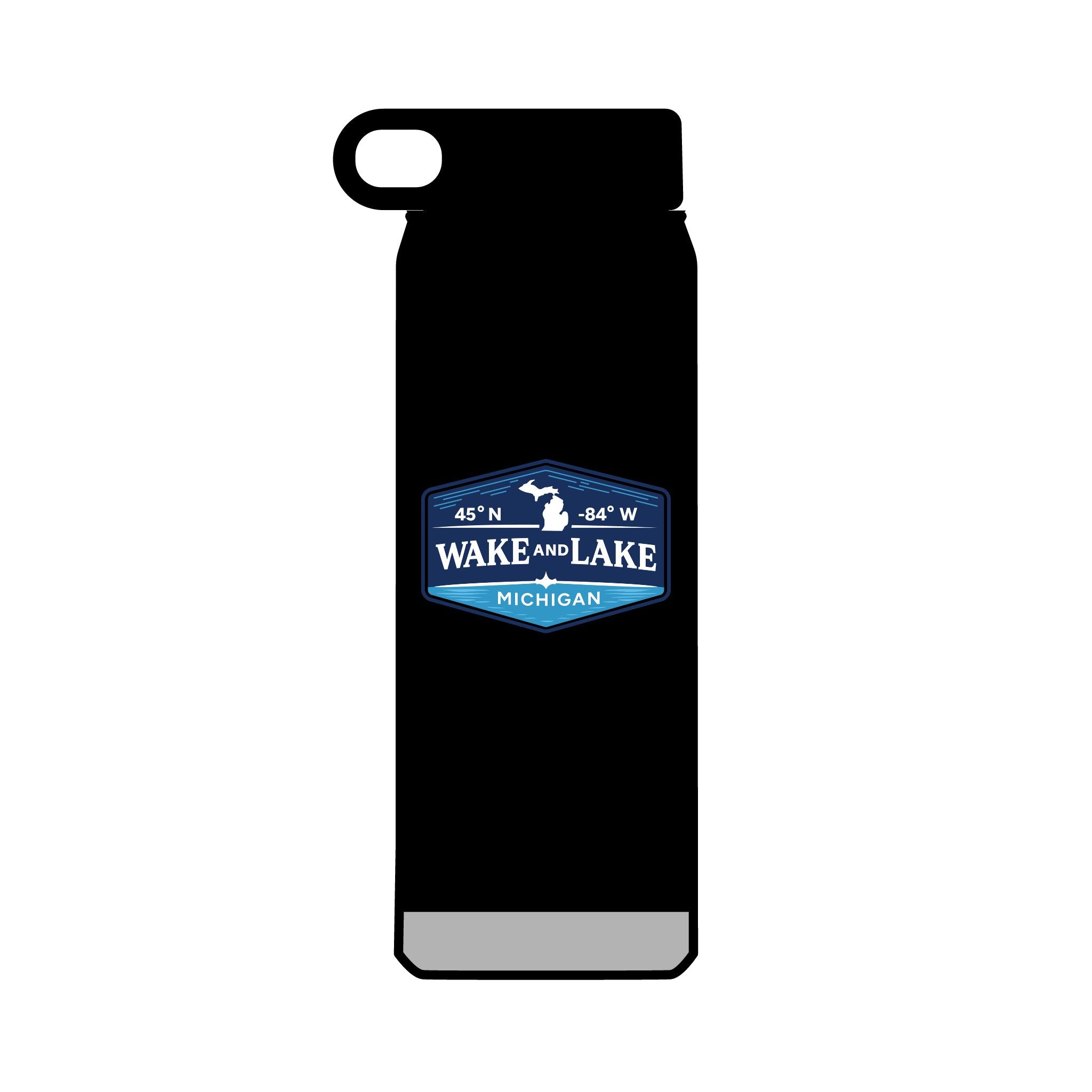 Michigan Coordinate Badge Water Bottle, Premium Polar Camel stainless steel
32oz capacity — all day hydration
Double-wall vacuum insulated
Keeps drinks cold 24 hours, hot 12 hours
Coordinate Badge front graphic
WL Monogram back graphic
Wide mouth opening
Black