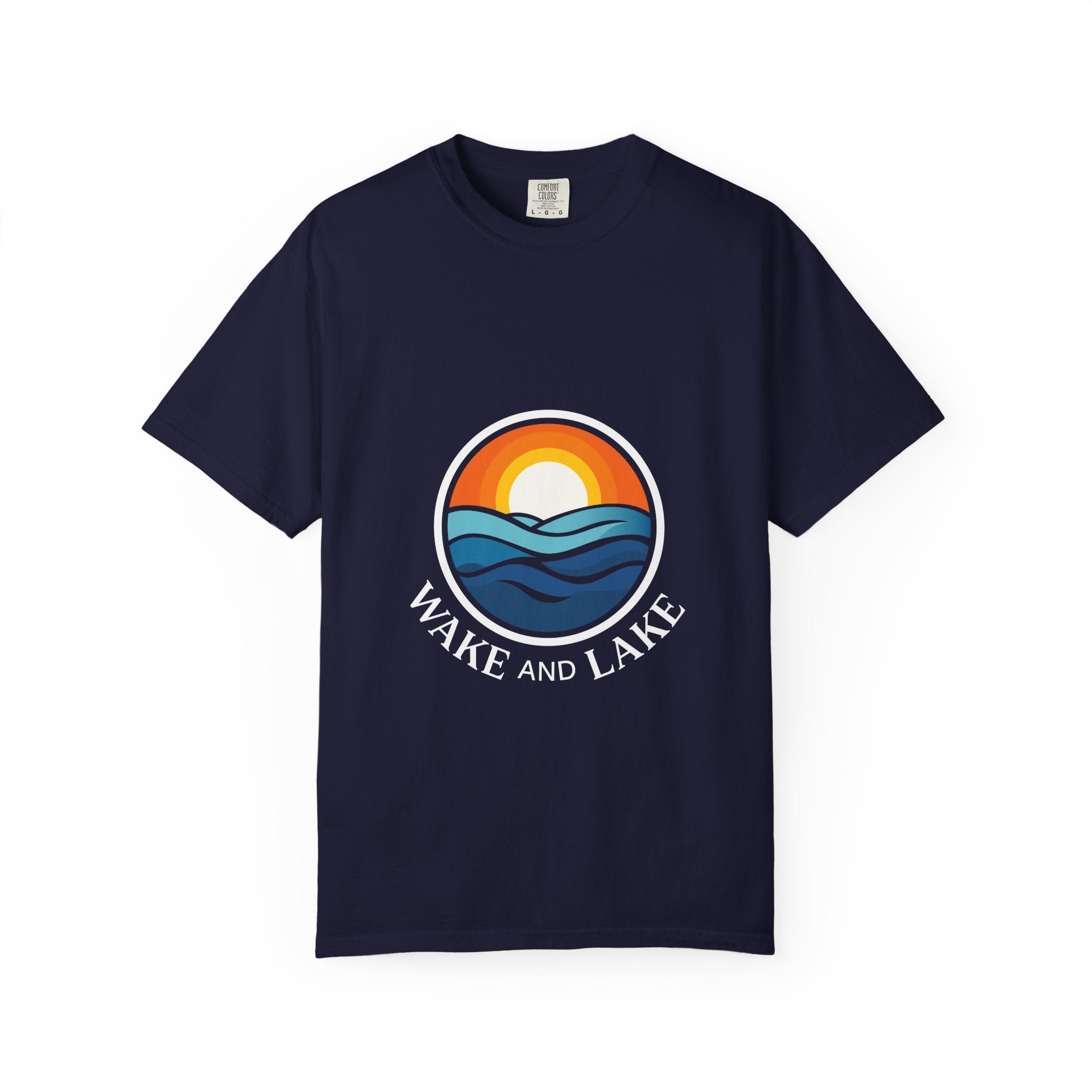 Wake and Lake Life Circle Crest Tee