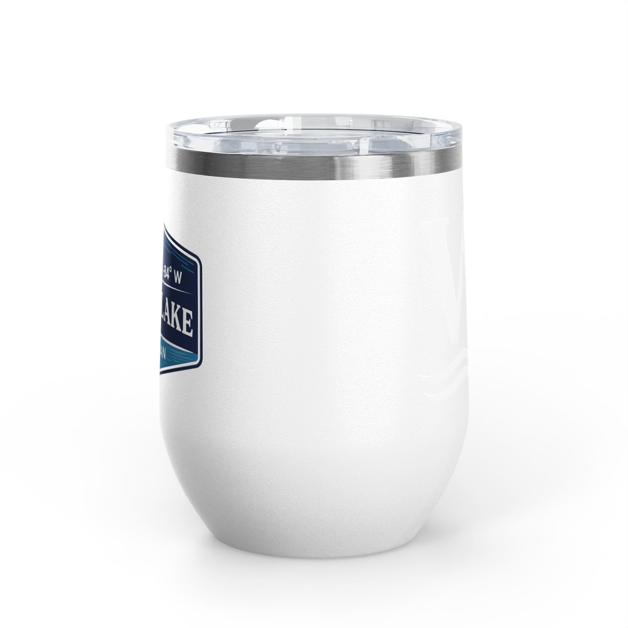 Wake and Lake Michigan Coordinate Badge Wine Tumbler on a sunset dock
Slim 12oz insulated wine tumbler with Michigan coordinate badge
Lake life wine glass tumbler with Michigan Great Lakes branding
Elegant Michigan coordinate badge drinkware gift for lake evenings
