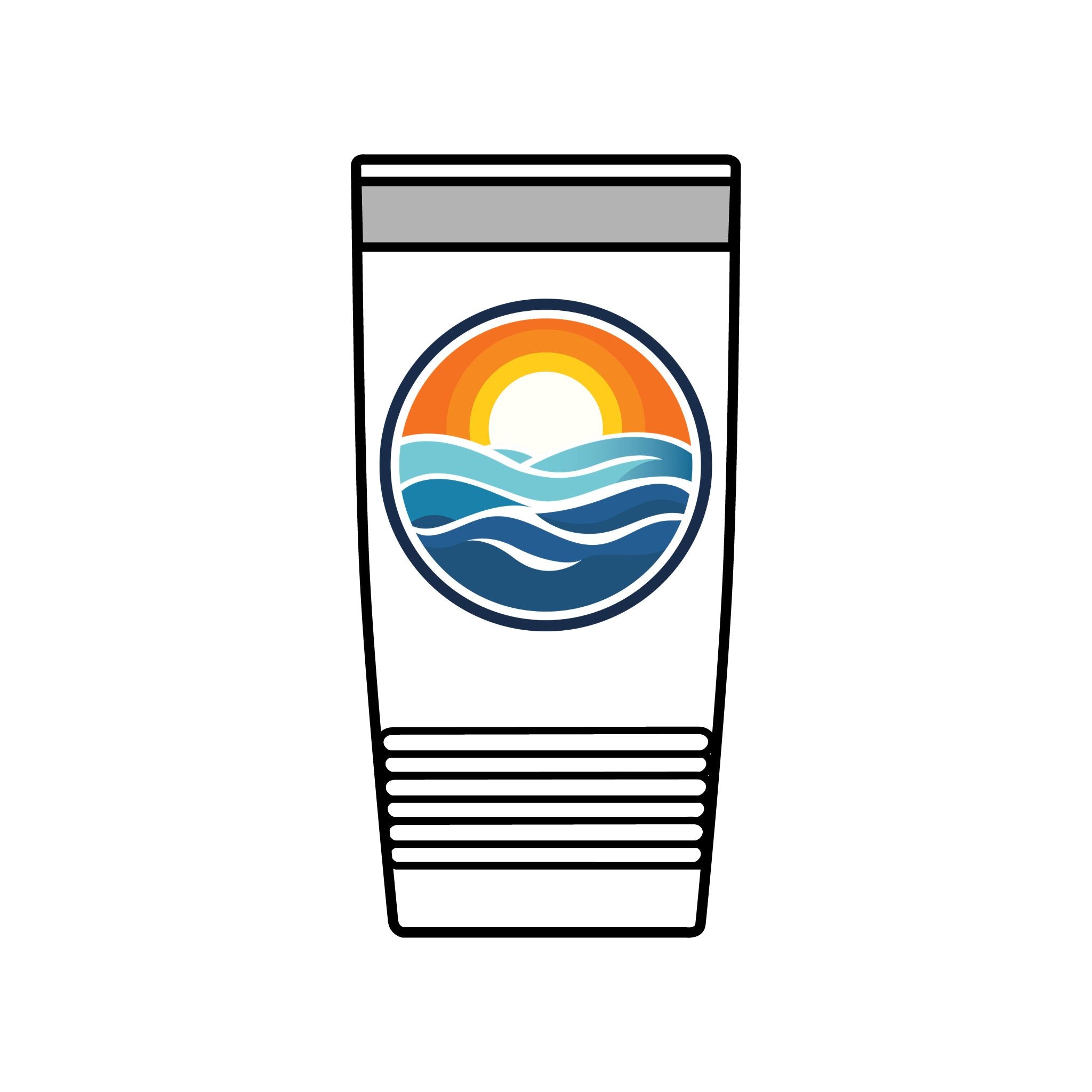 Wake and Lake Michigan Coordinate Badge Tumbler – 20oz