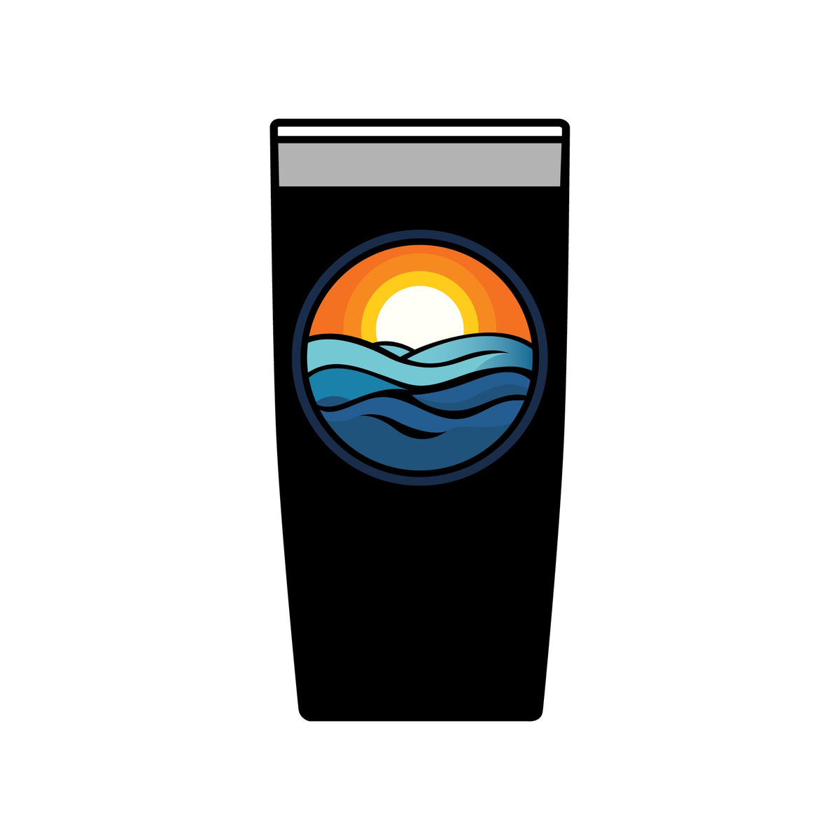 Wake and Lake Michigan Coordinate Badge Tumbler – 20oz
