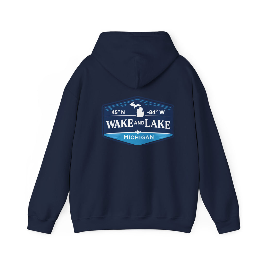 Wake and Lake Michigan Shield Hoodie