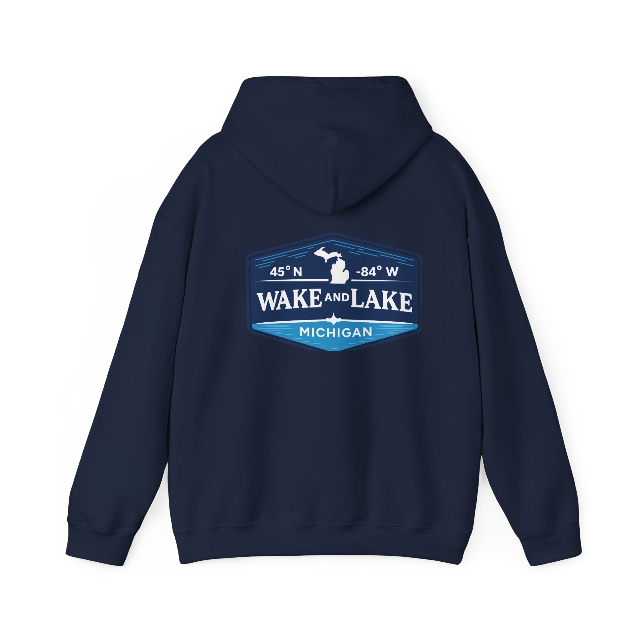 Wake and Lake Michigan Shield Hoodie