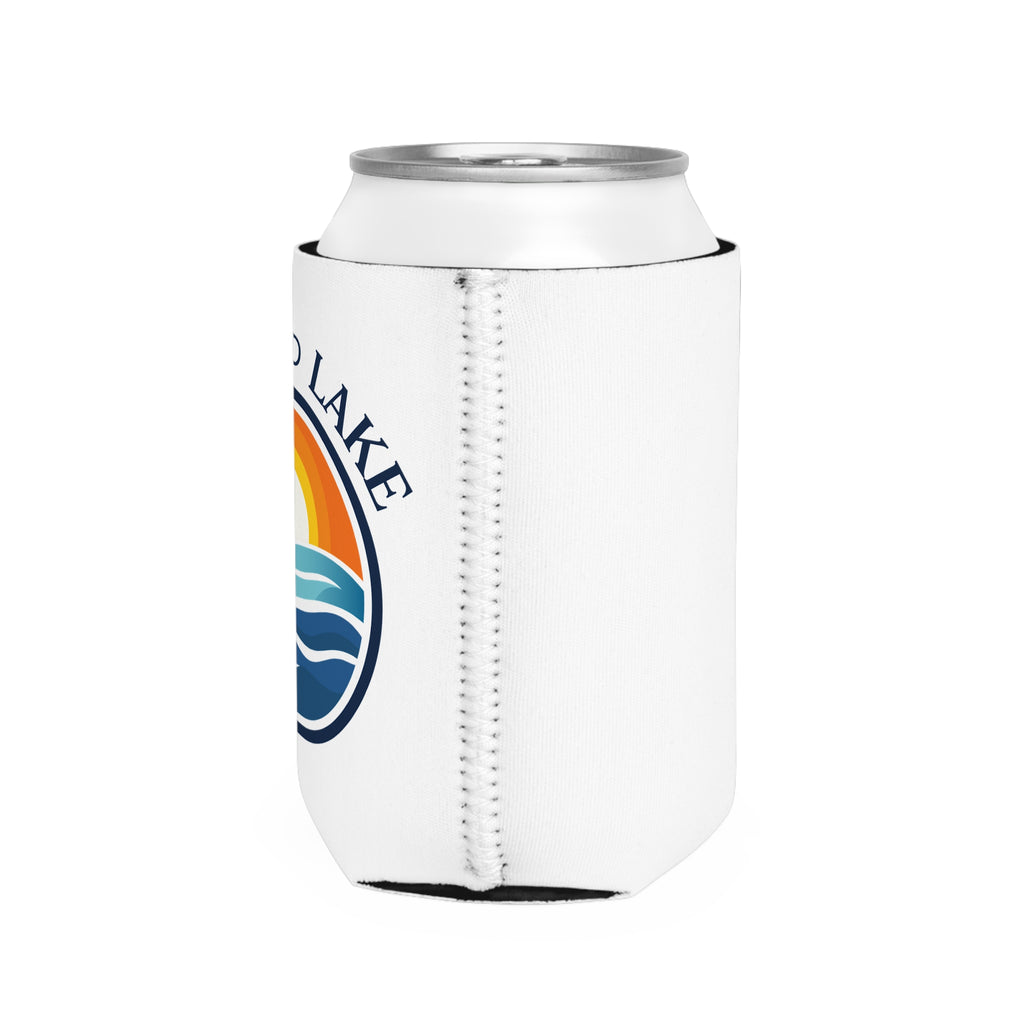 Wake and Lake Life Circle Crest Can Cooler