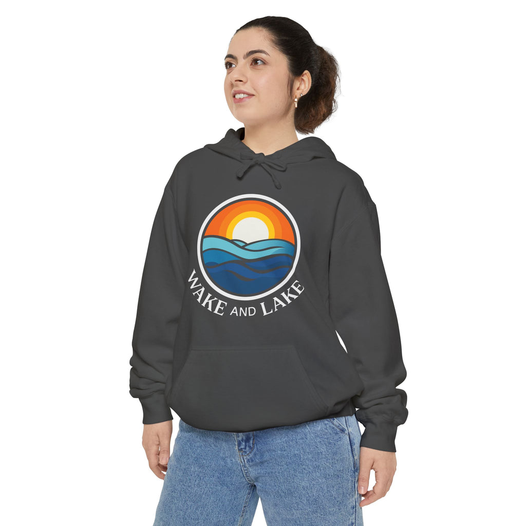 Wake and Lake Life Circle Crest Hoodie