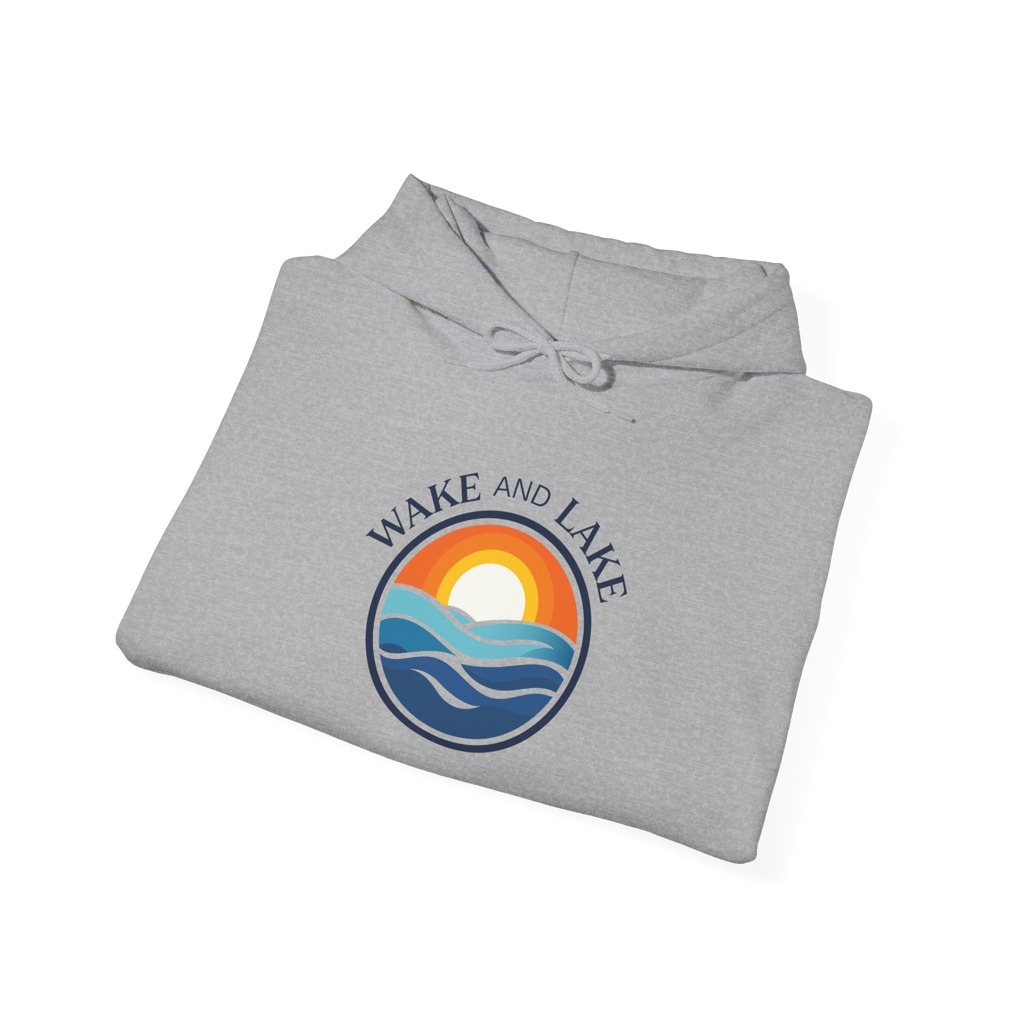 Wake and Lake Life Circle Crest Hoodie worn by a lakeside fire
Midweight lake life sweatshirt with circle crest graphic
Boating hoodie with Wake and Lake circle crest logo
Unisex lake life fleece hoodie with signature crest design
