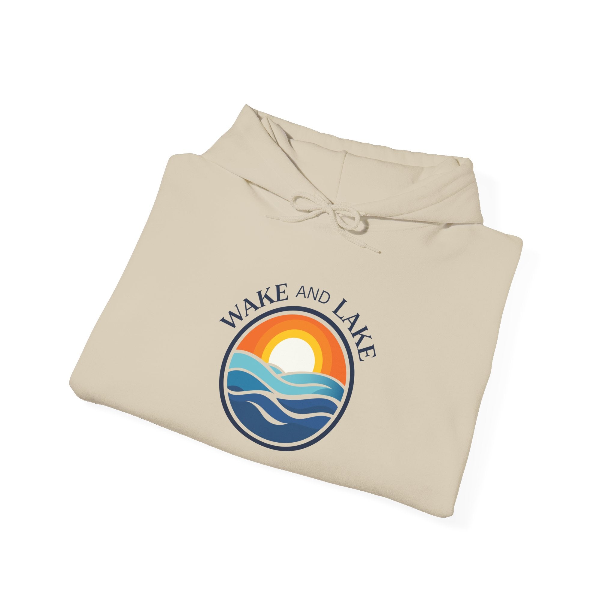 Wake and Lake Life Circle Crest Hoodie worn by a lakeside fire
Midweight lake life sweatshirt with circle crest graphic
Boating hoodie with Wake and Lake circle crest logo
Unisex lake life fleece hoodie with signature crest design
