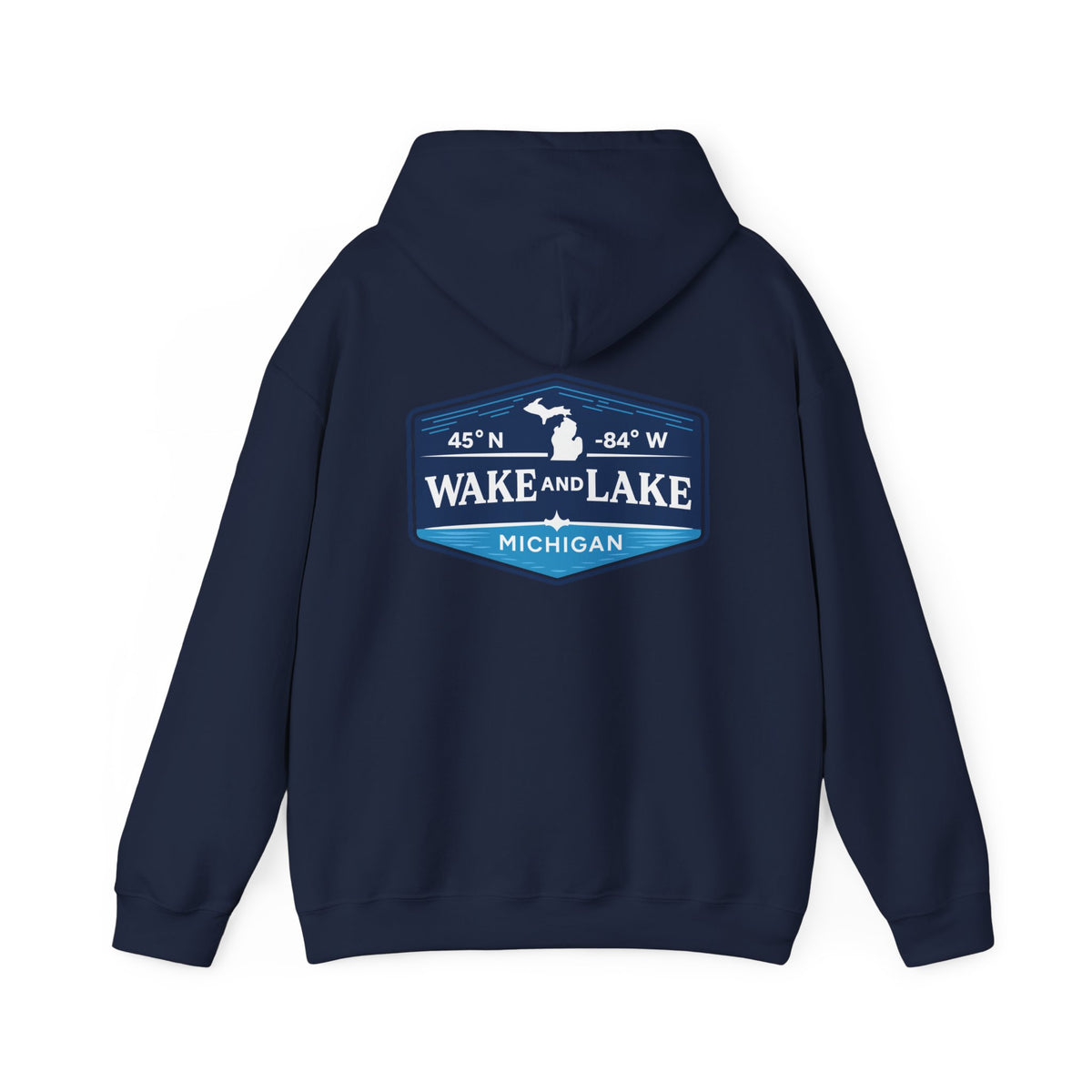 Wake and Lake Michigan Shield Hoodie