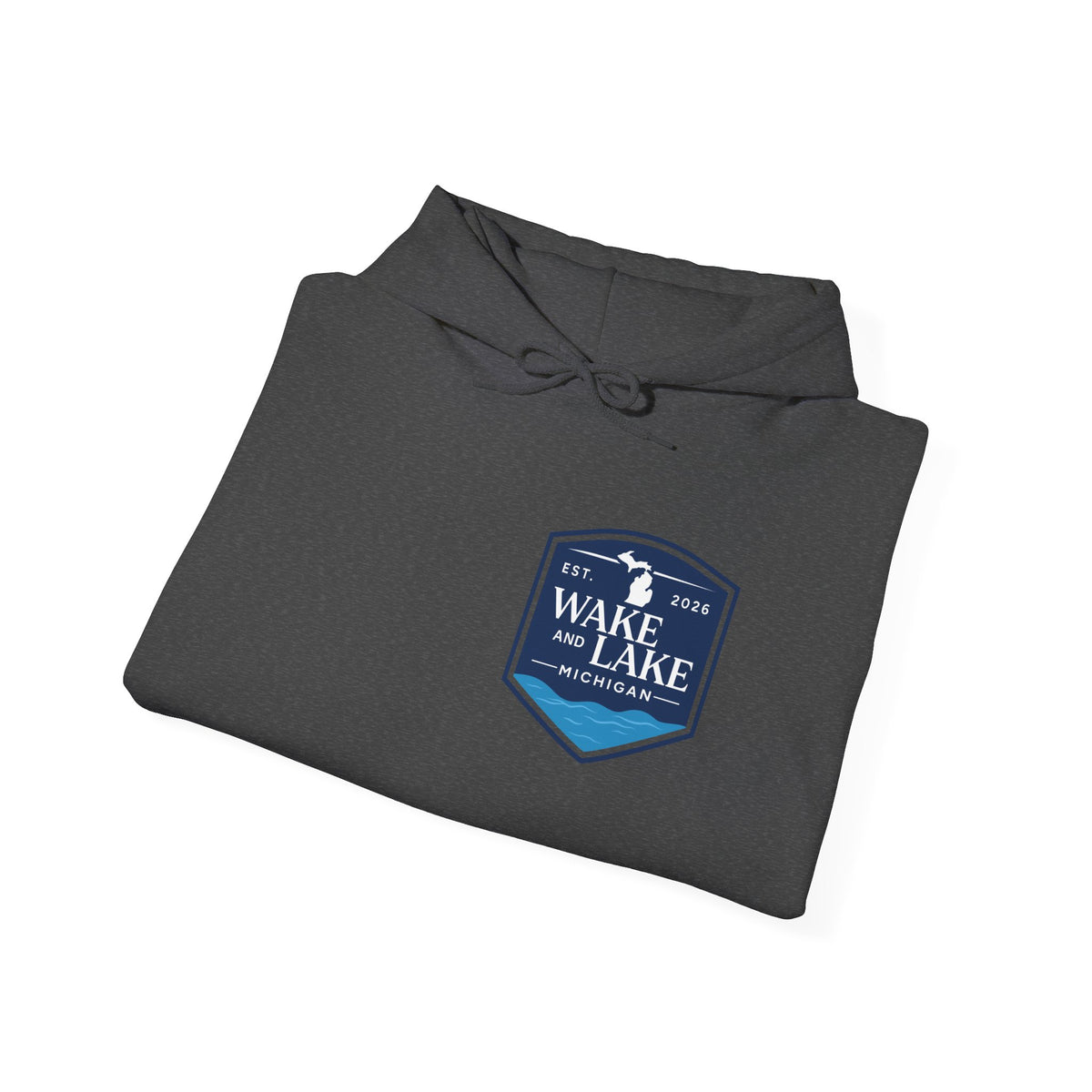 Wake and Lake Michigan Shield Hoodie