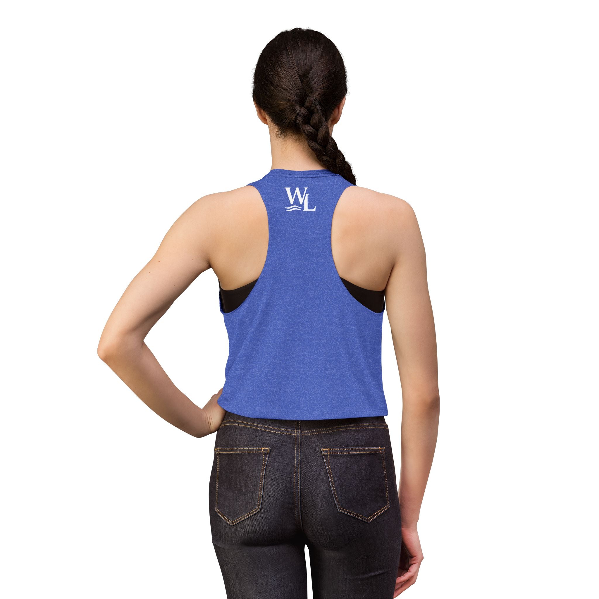 Wake and Lake Circle Crest Women's Crop Tee – Fitted