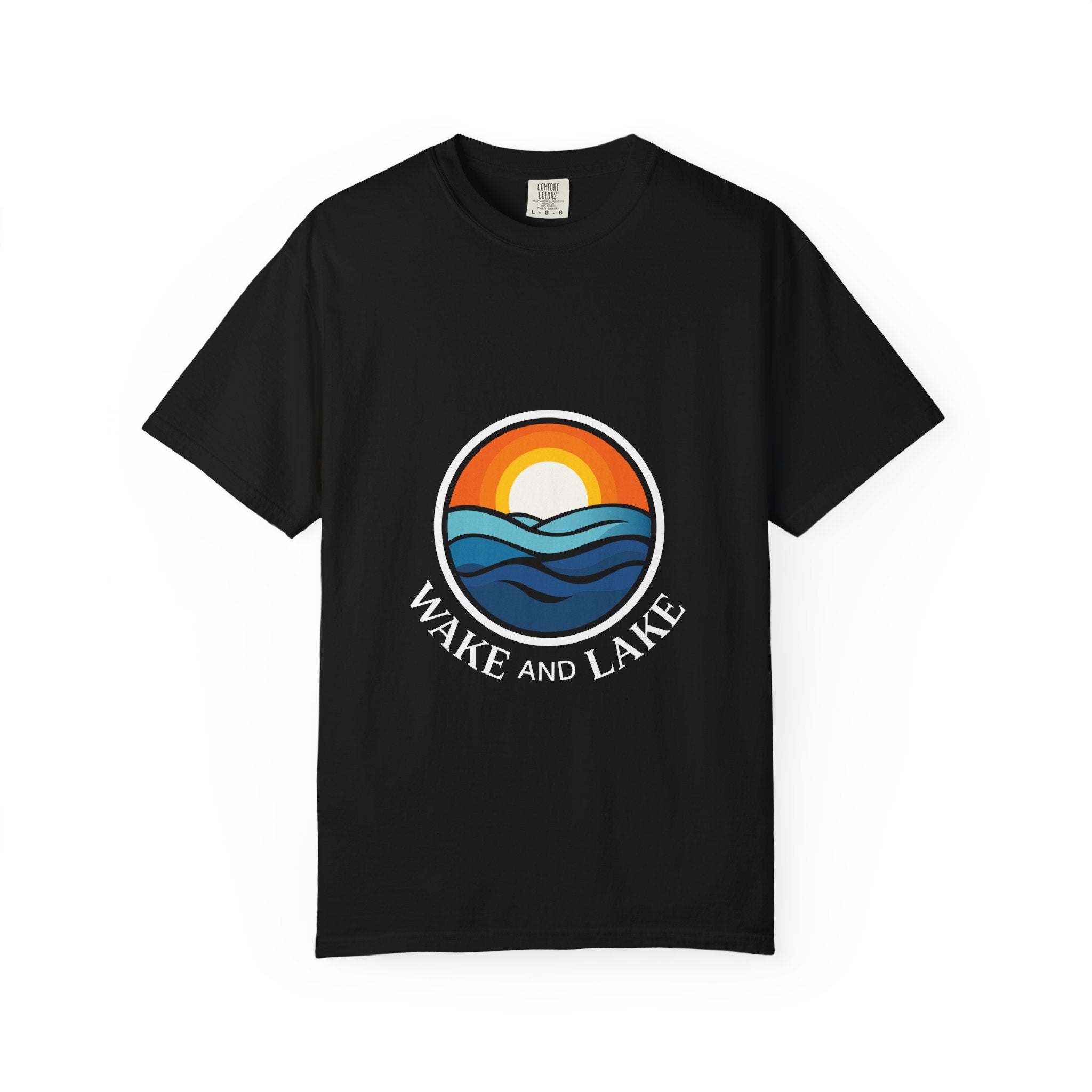 Wake and Lake Life Circle Crest Tee