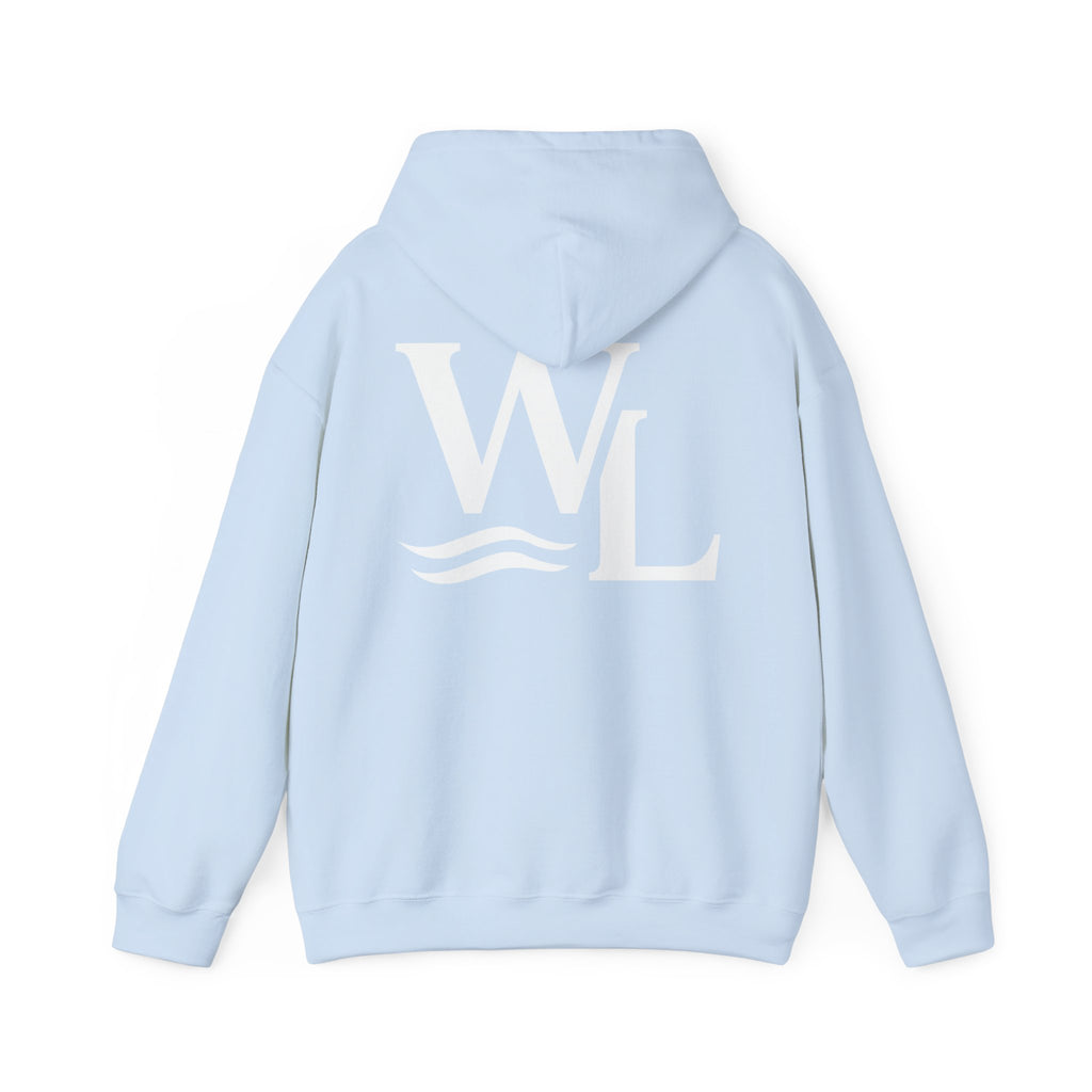 Wake and Lake Life Circle Crest Hoodie Light worn on a summer boat morning
Light-colored lake life sweatshirt with circle crest graphic
Natural white or sand lake hoodie for warm summer days
Soft light fleece with Wake and Lake circle crest design

