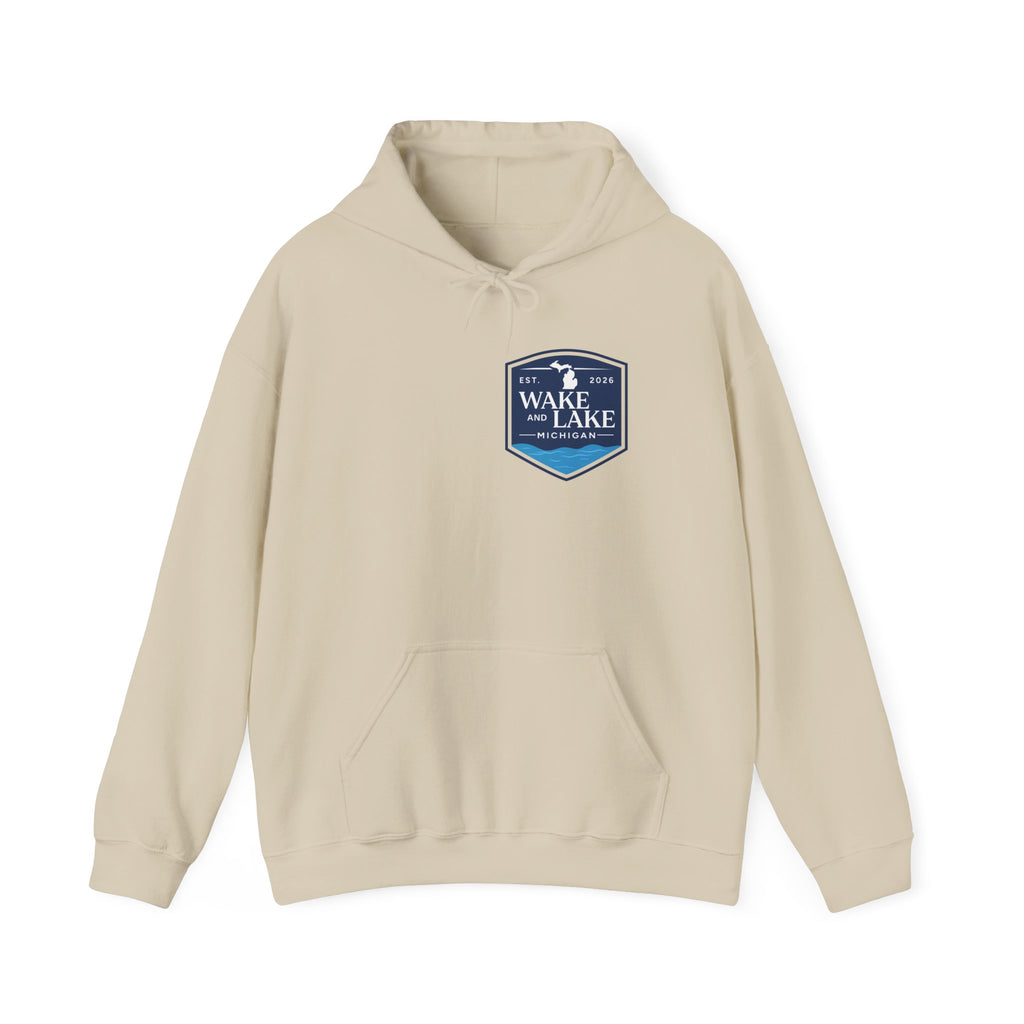 Wake and Lake Michigan Shield Hoodie