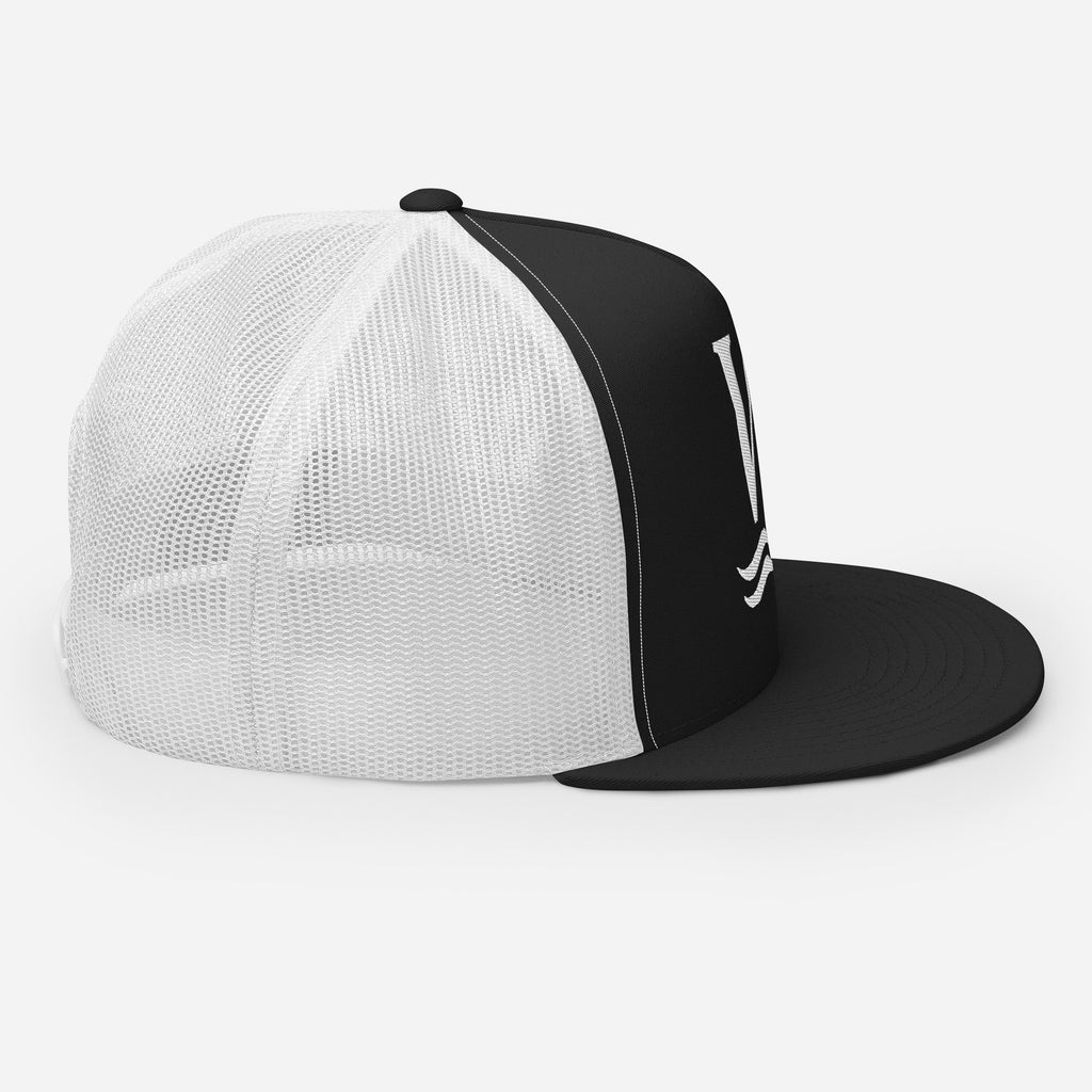 Wake and Lake WL Monogram Trucker Hat worn on a boat at sunrise
Breathable mesh trucker cap with WL monogram for lake life
Adjustable lake trucker hat with Wake and Lake branding
Classic snapback mesh hat with WL logo for boating
