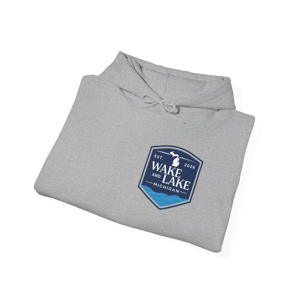 Wake and Lake Michigan Shield Hoodie