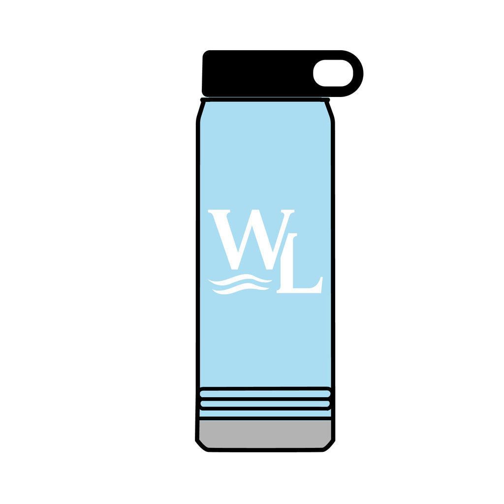 Michigan Coordinate Badge Water Bottle, Premium Polar Camel stainless steel
32oz capacity — all day hydration
Double-wall vacuum insulated
Keeps drinks cold 24 hours, hot 12 hours
Coordinate Badge front graphic
WL Monogram back graphic
Wide mouth opening
Light Blue
