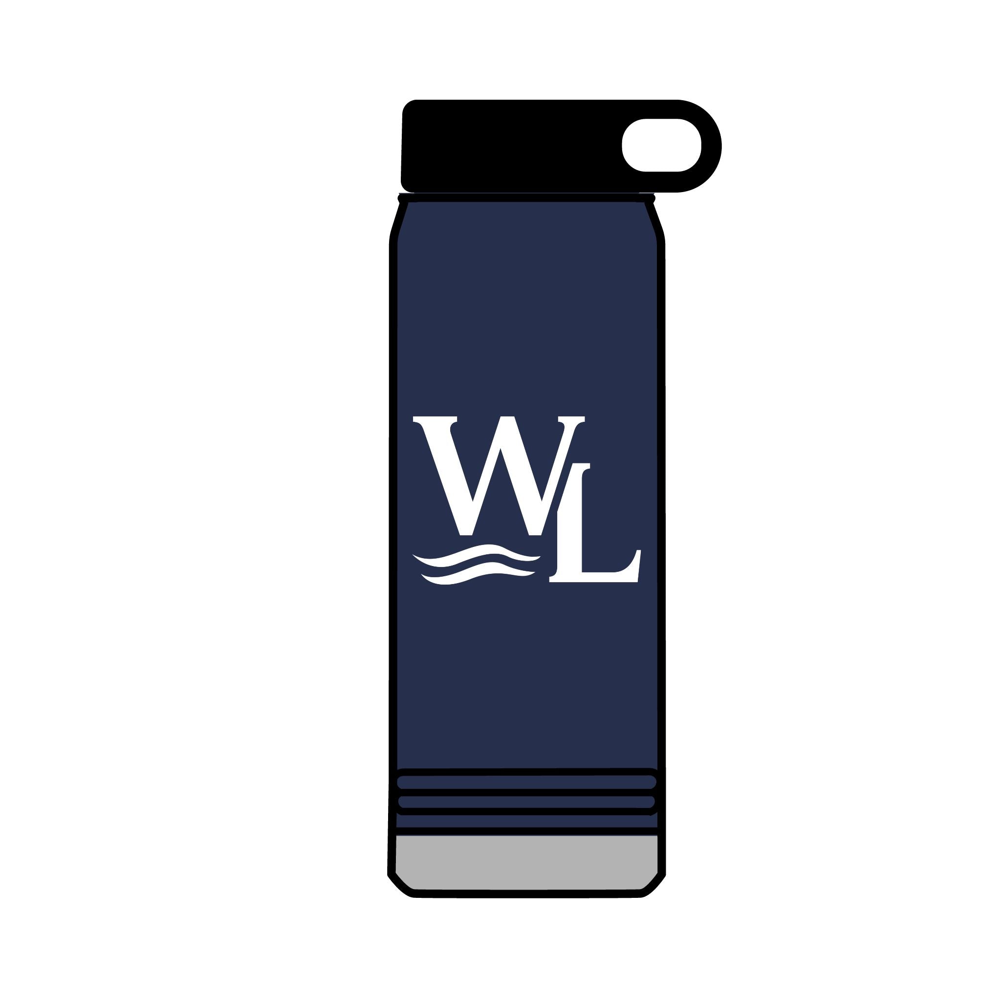 Michigan Coordinate Badge Water Bottle, Premium Polar Camel stainless steel
32oz capacity — all day hydration
Double-wall vacuum insulated
Keeps drinks cold 24 hours, hot 12 hours
Coordinate Badge front graphic
WL Monogram back graphic
Wide mouth opening
Navy