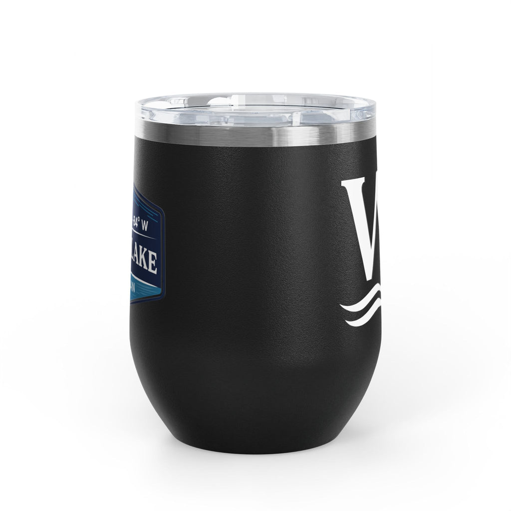 Wake and Lake Michigan Coordinate Badge Wine Tumbler on a sunset dock
Slim 12oz insulated wine tumbler with Michigan coordinate badge
Lake life wine glass tumbler with Michigan Great Lakes branding
Elegant Michigan coordinate badge drinkware gift for lake evenings

