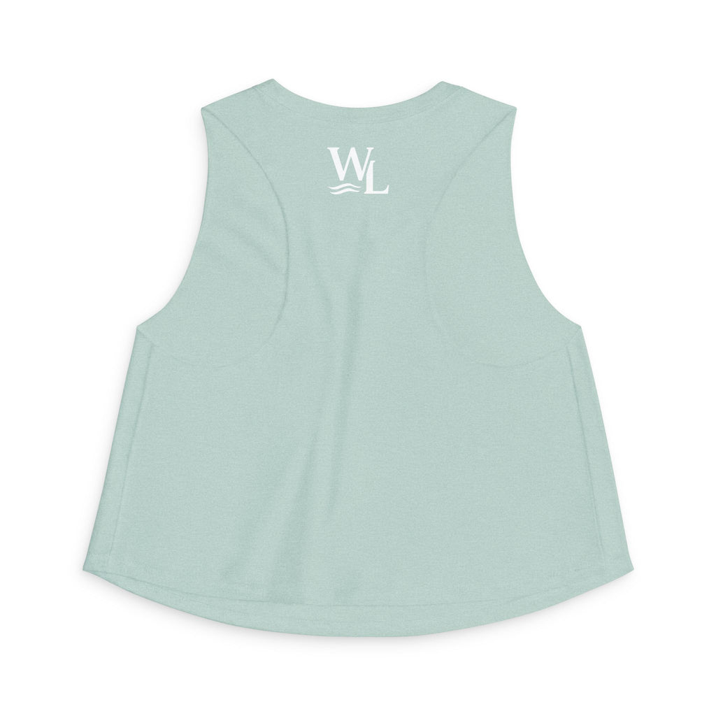 Wake and Lake Circle Crest Women's Crop Tee – Fitted