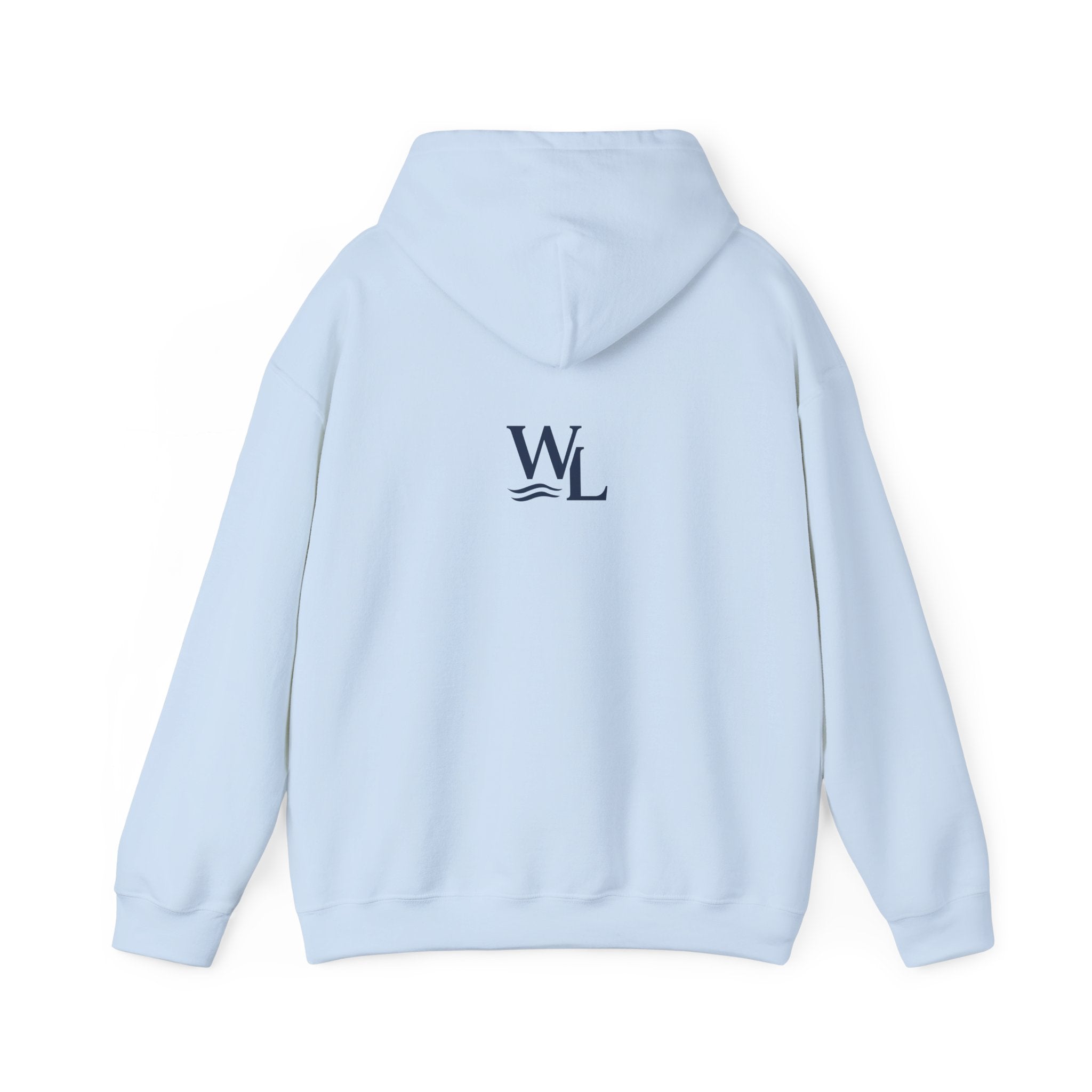 Wake and Lake Wordmark Hoodie worn on a boat dock at sunrise
Navy midweight lake hoodie with Wake and Lake chest graphic
Unisex lake life sweatshirt with wordmark logo
Wake and Lake branded hoodie for boating and outdoor wear

